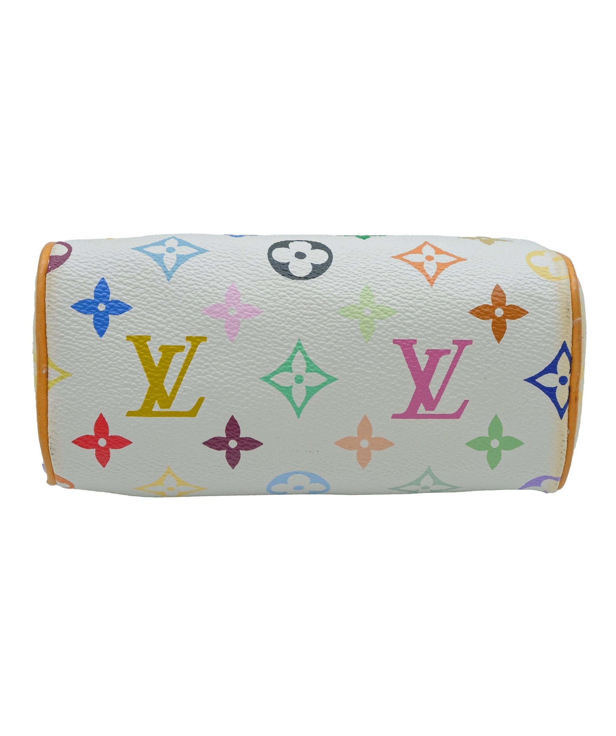 Louis Vuitton Louis Vuitton Monogram Multicolor Mini Speedy Hand Bag white M92644 Auth 73932A DXBS0315