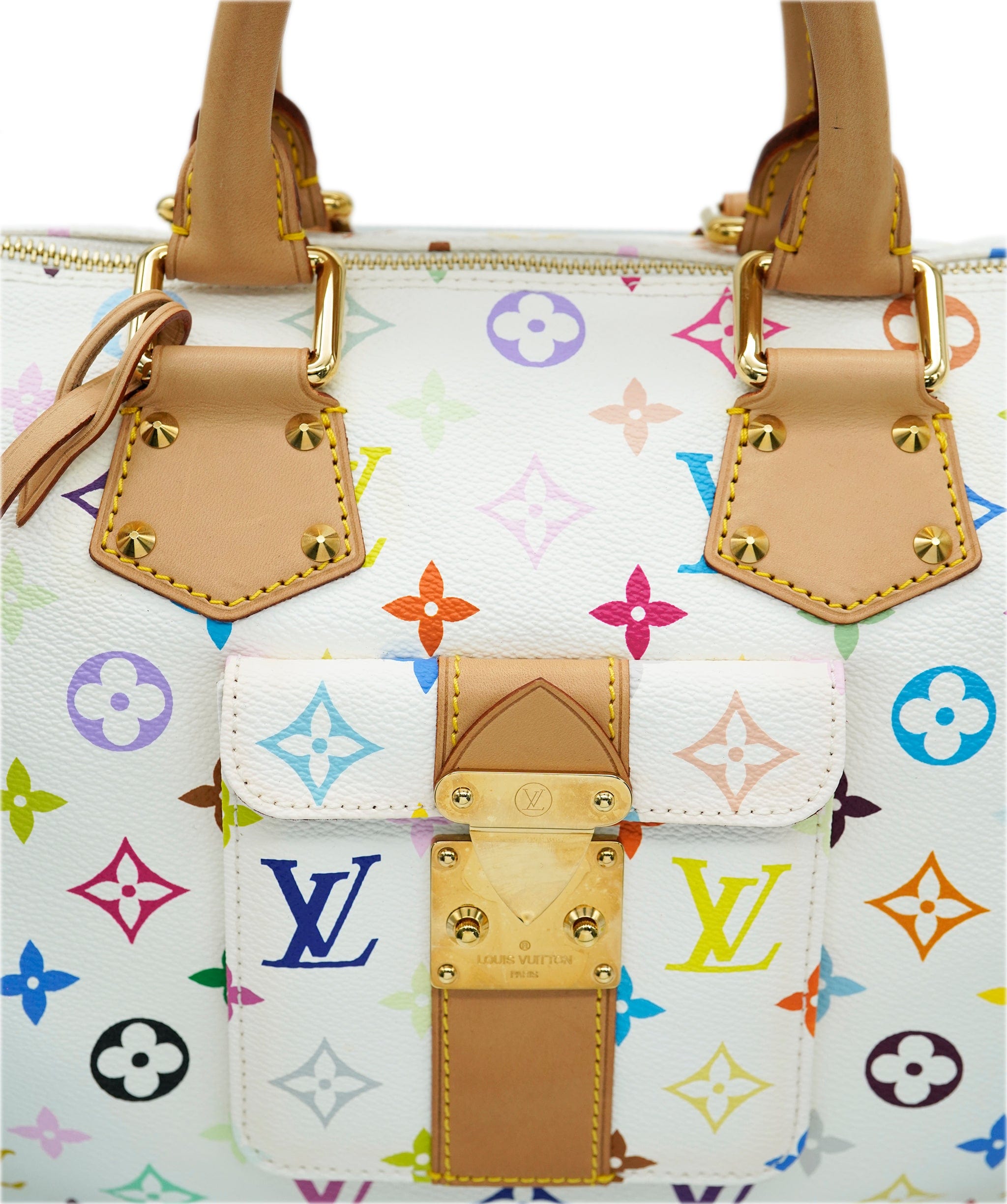 Vuitton Bag Louis Vuitton Multicolor Speedy 30 White LOUIS VUITTON