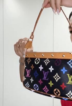 LOUIS VUITTON LOUIS VUITTON Multicolor Pochette Accessoires Black M92648 B0813TZBH3