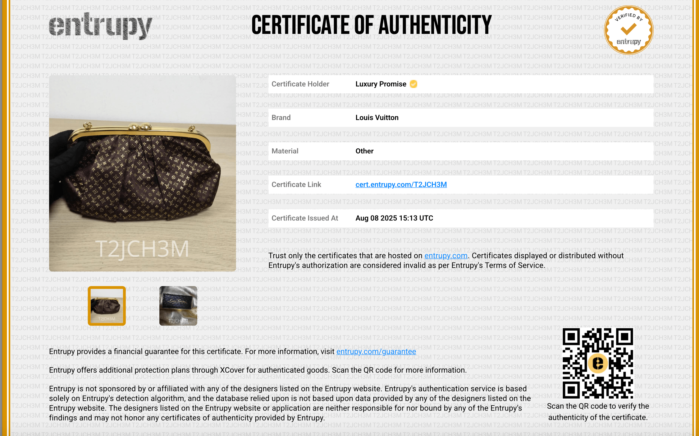 Louis Vuitton Louis Vuitton Omoniere Brown DBXS3236