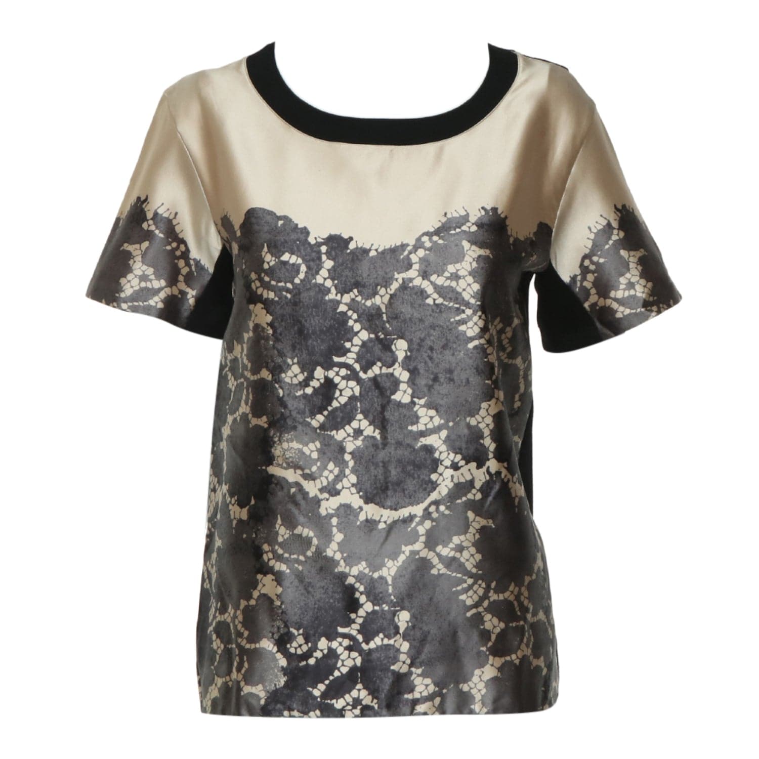 Louis Vuitton Louis Vuitton Printed Satin Top