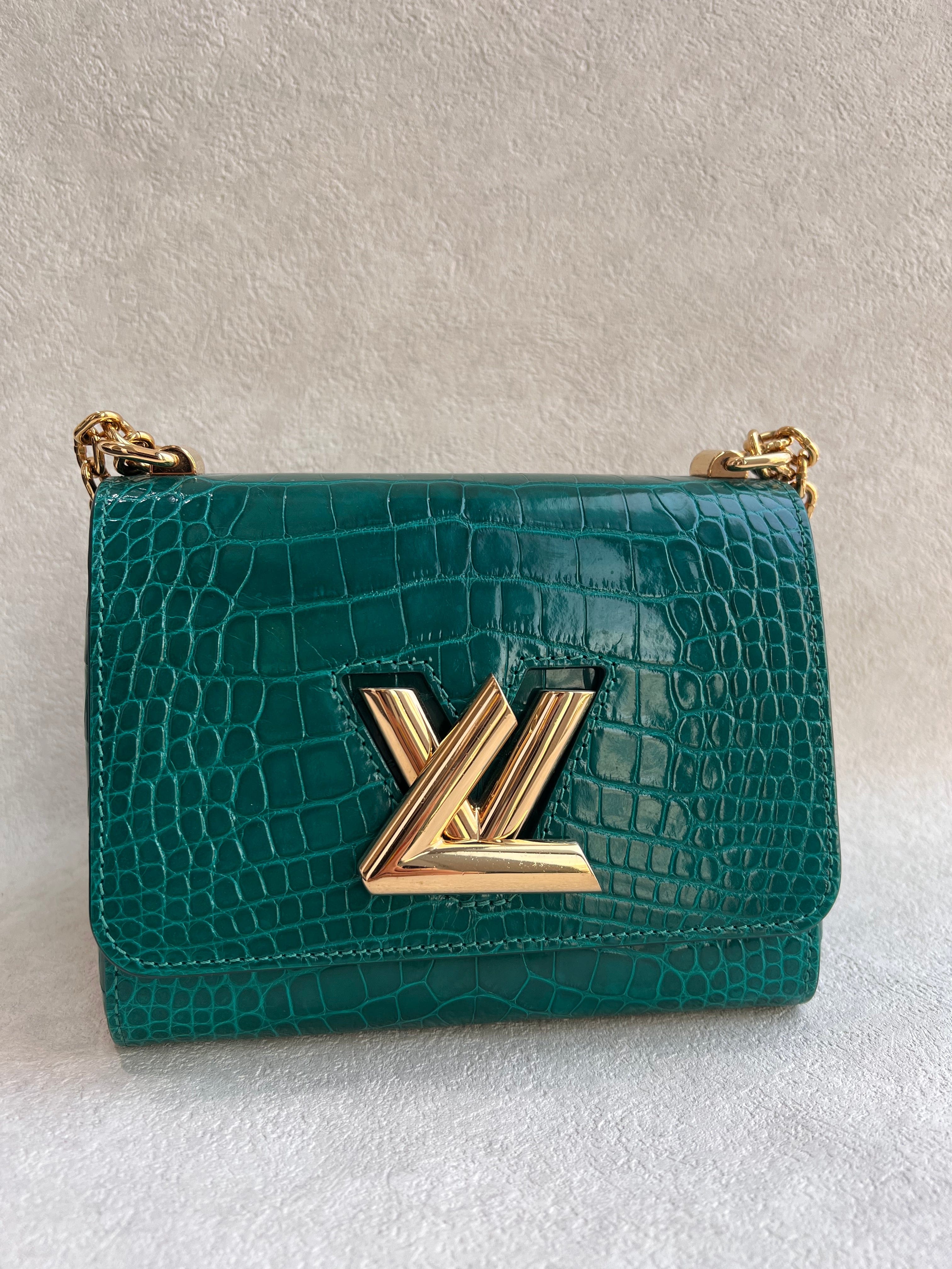 Louis Vuitton Louis Vuitton Twist PM Emerald Alligator GHW SYCYB1058