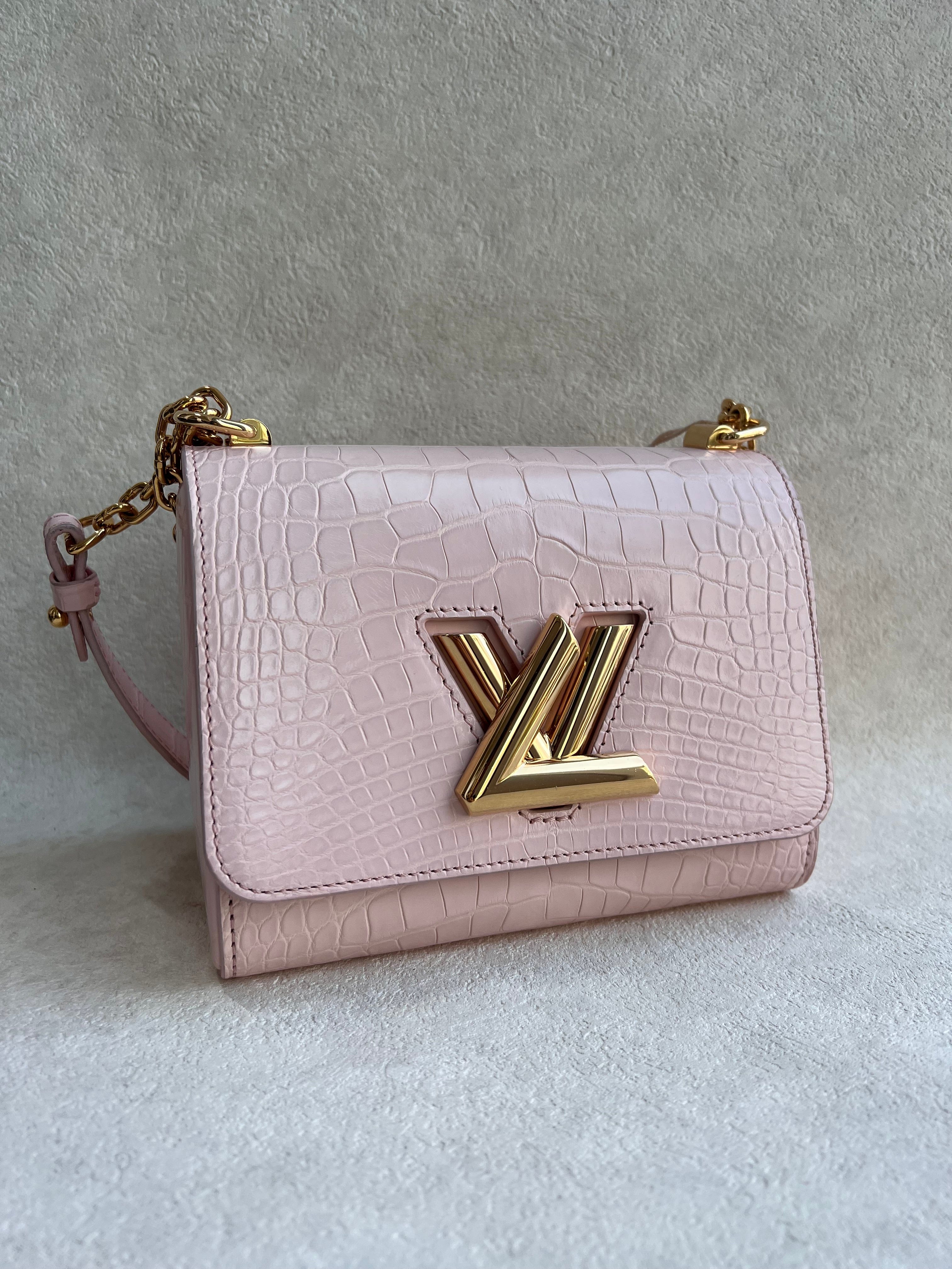 Louis Vuitton Louis Vuitton Twist PM Pink Alligator GHW SYCYB1062
