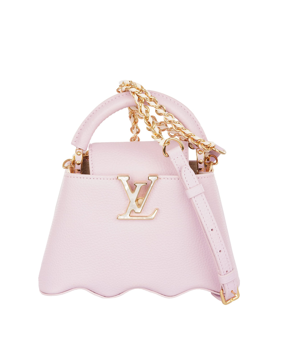 Louis Vuitton Louis Vuittion Wisteria Purple Capucines Mini Taurillon Leather Bag ALTC1187