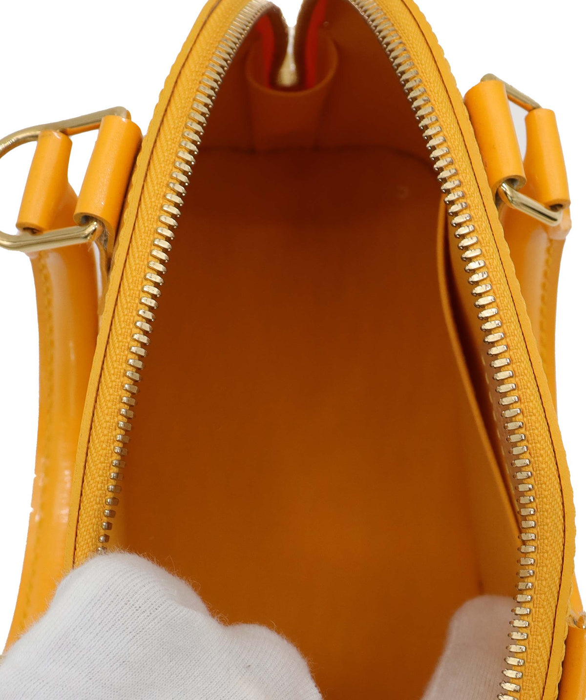 Louis Vuitton Louis Vuitton Alma BB Yellow Vernis ASC5334