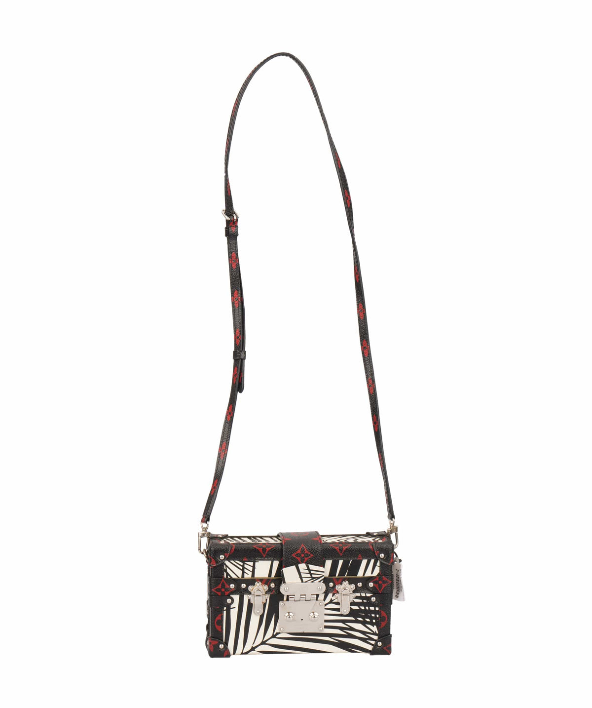 Louis Vuitton Louis Vuitton Black And White Patterned Petite Malle C344113