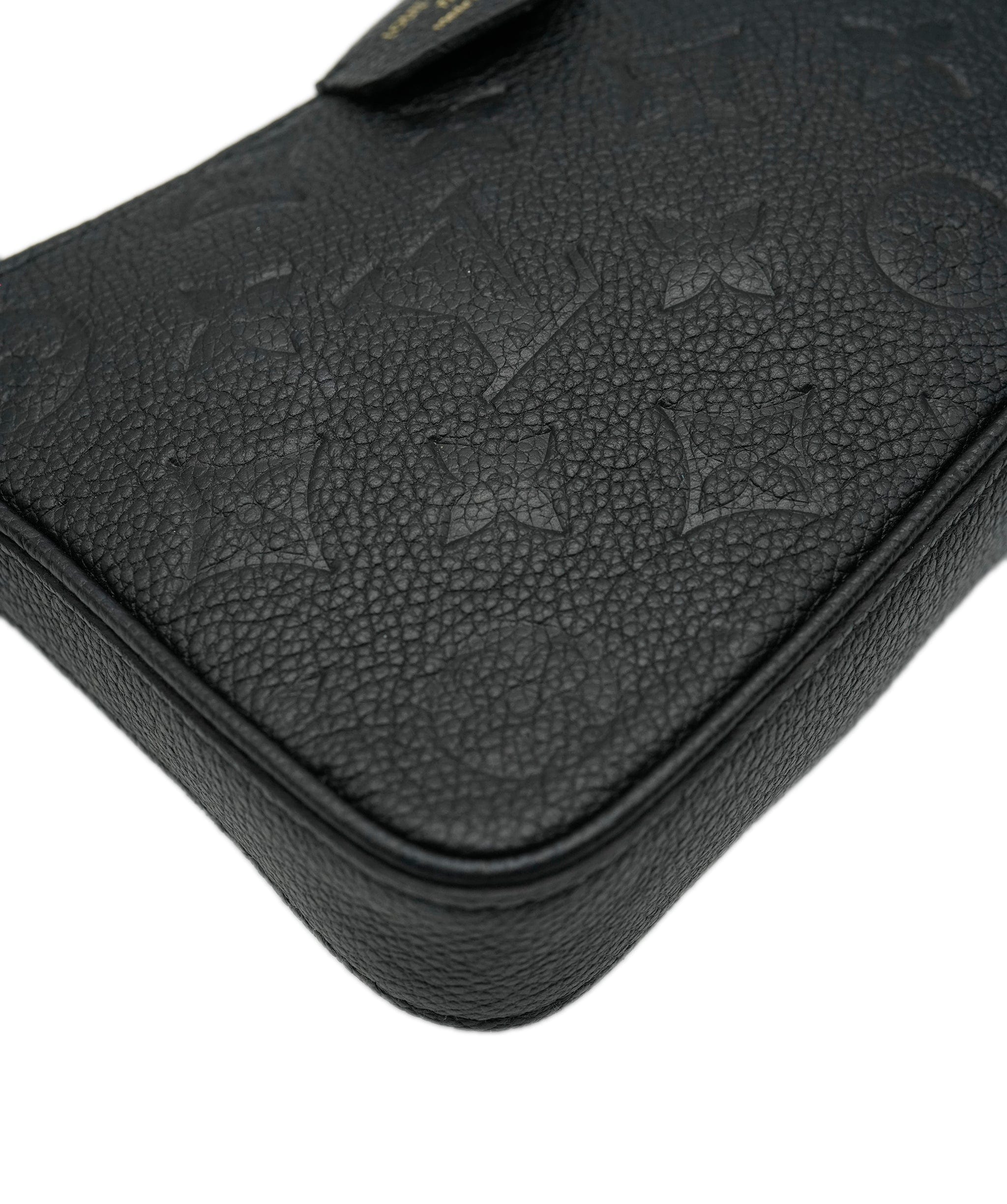 Louis Vuitton Louis Vuitton Black Monogram Empreinte Easy Pouch on Strap ABC0749