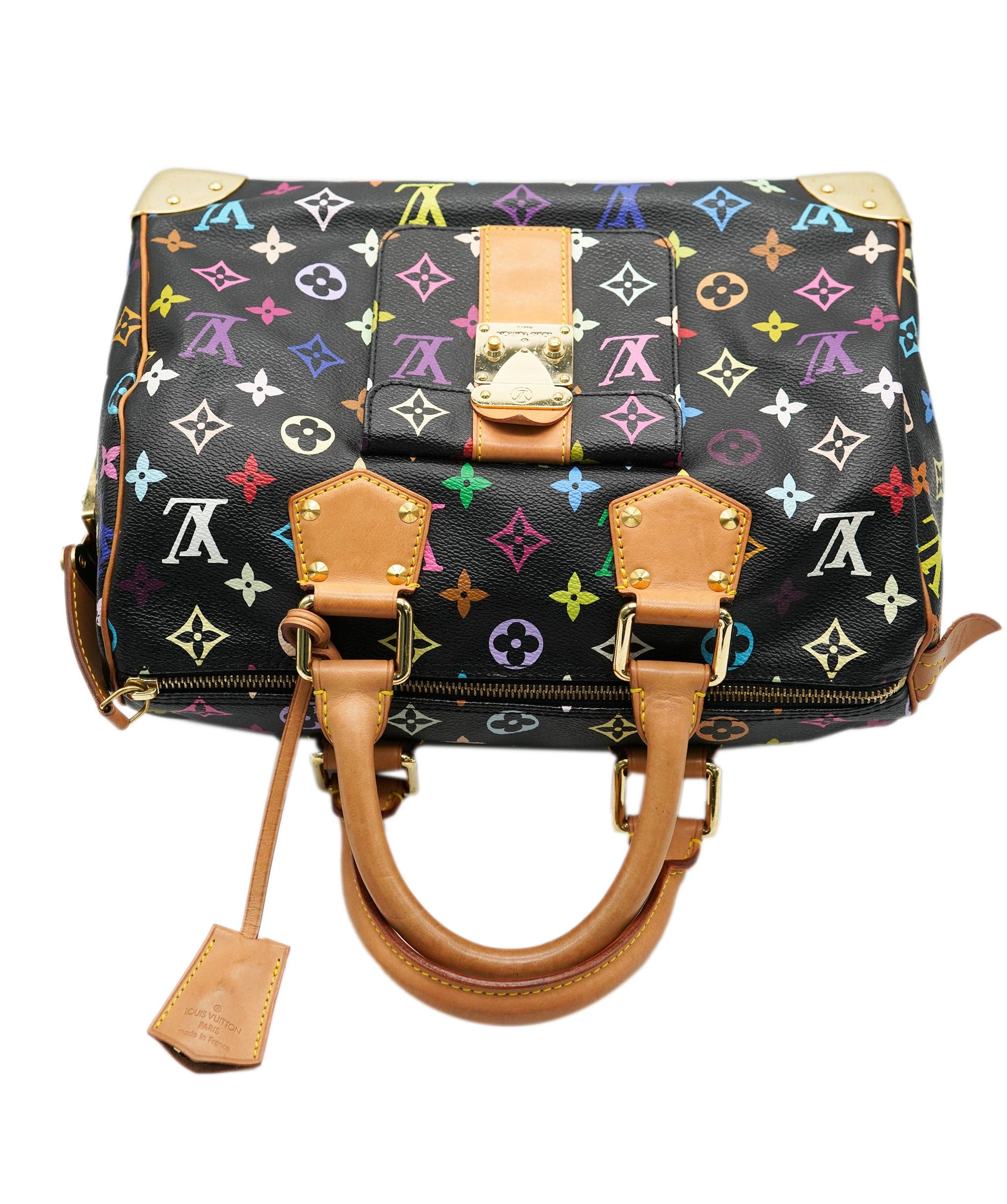 Canvas Louis Vuitton Multicolor Speedy 30 Black Louis Vuitton