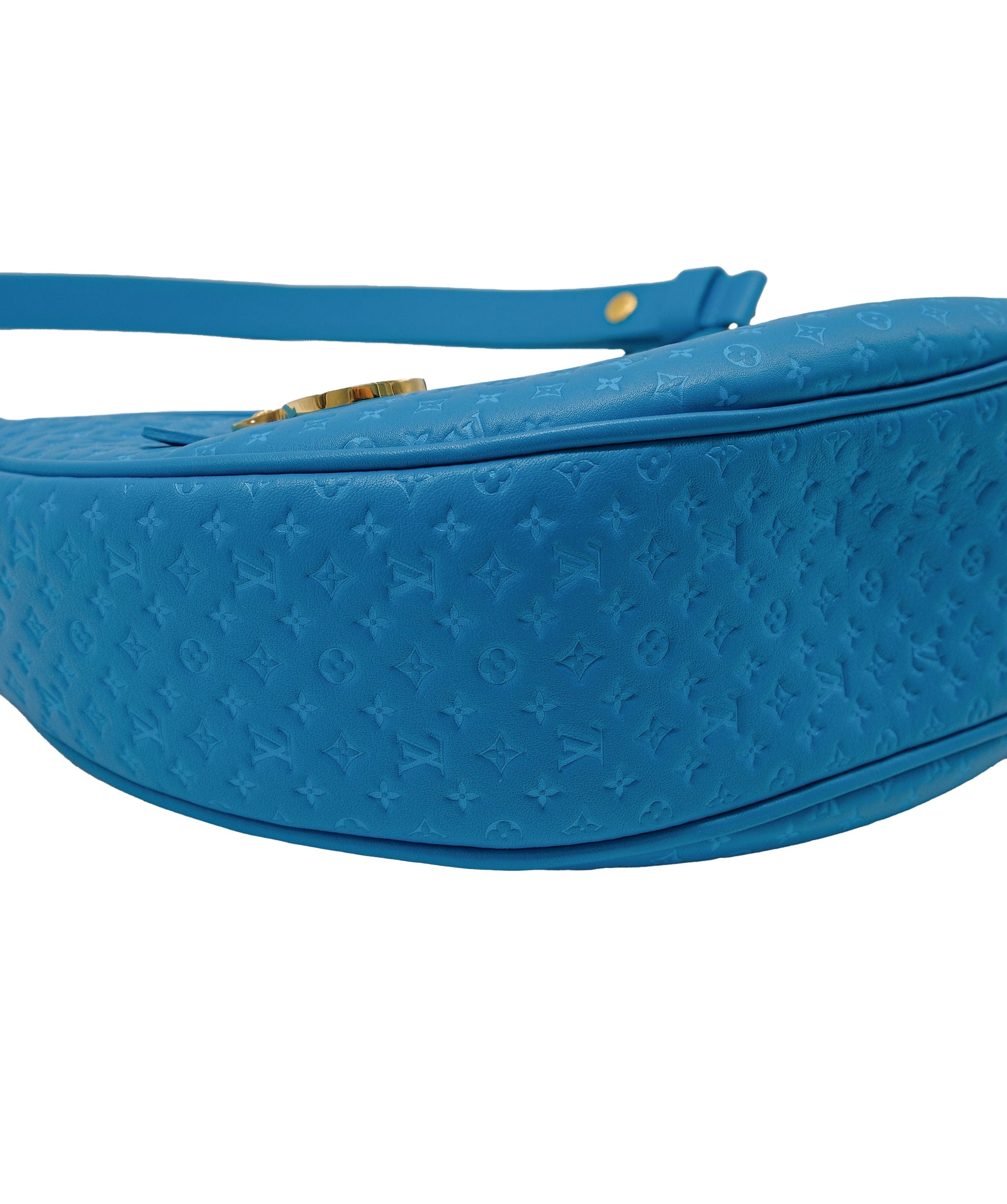 Louis Vuitton Louis Vuitton Blue Nano Leather Loop Bag RJC3754