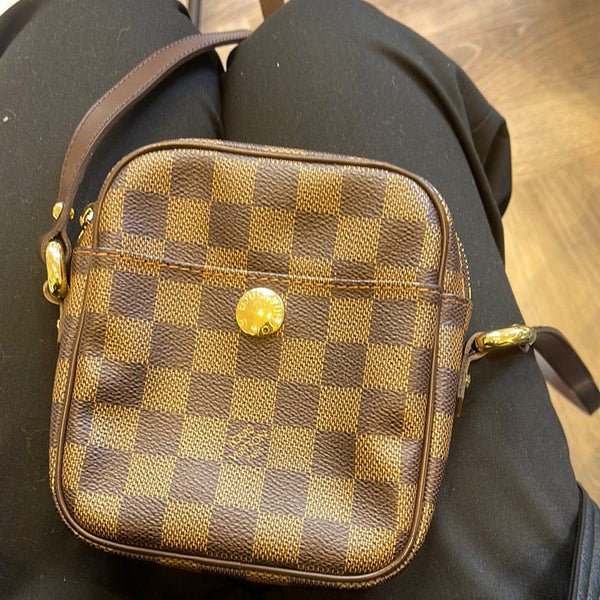 Louis Vuitton Crossbody Rift Damier Ebene Brown in Canvas with