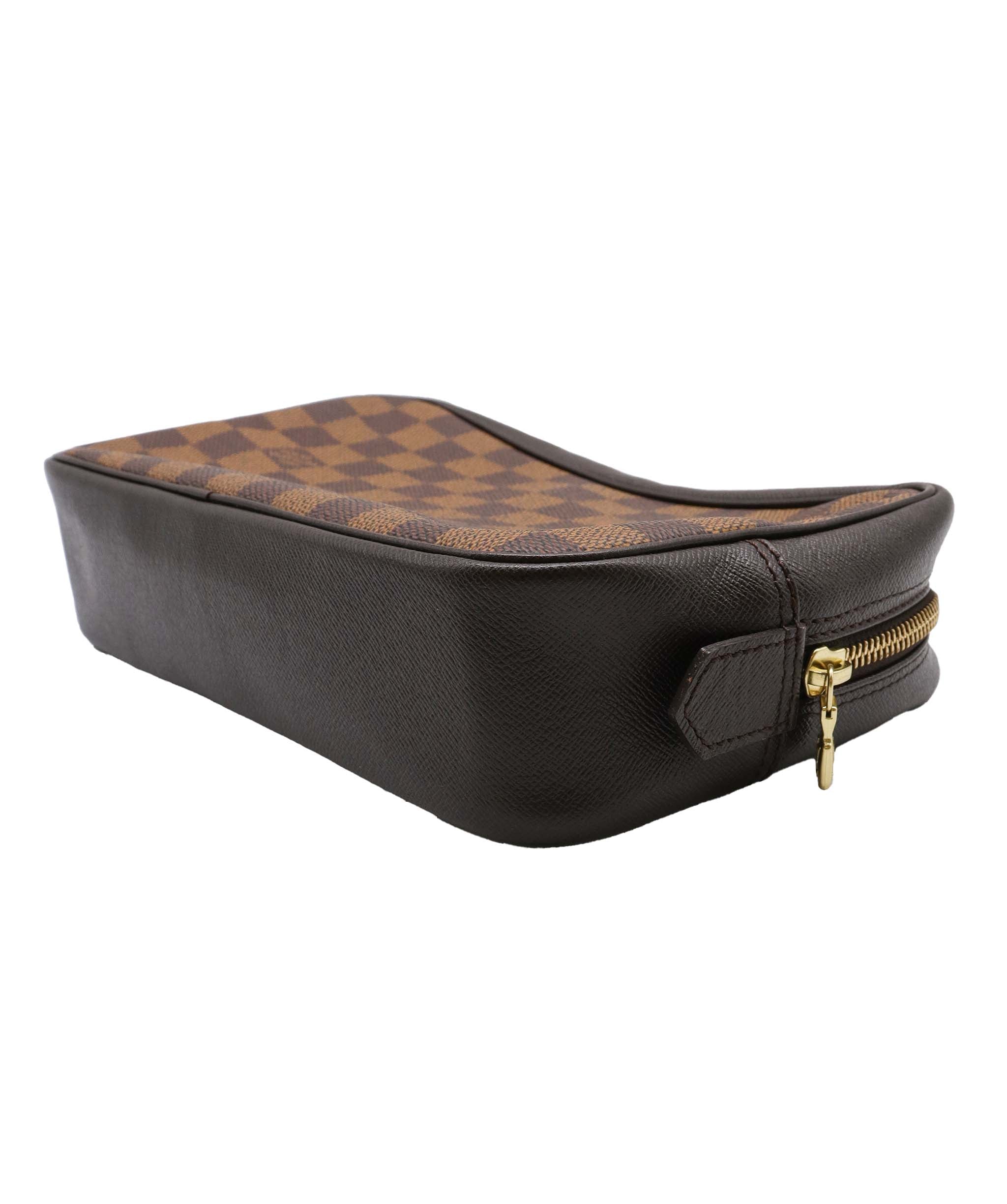 Louis Vuitton LOUIS VUITTON Damier Ebene Trousse Toilette Clutch Bag N47623 LV Auth am6104A DXBV0043