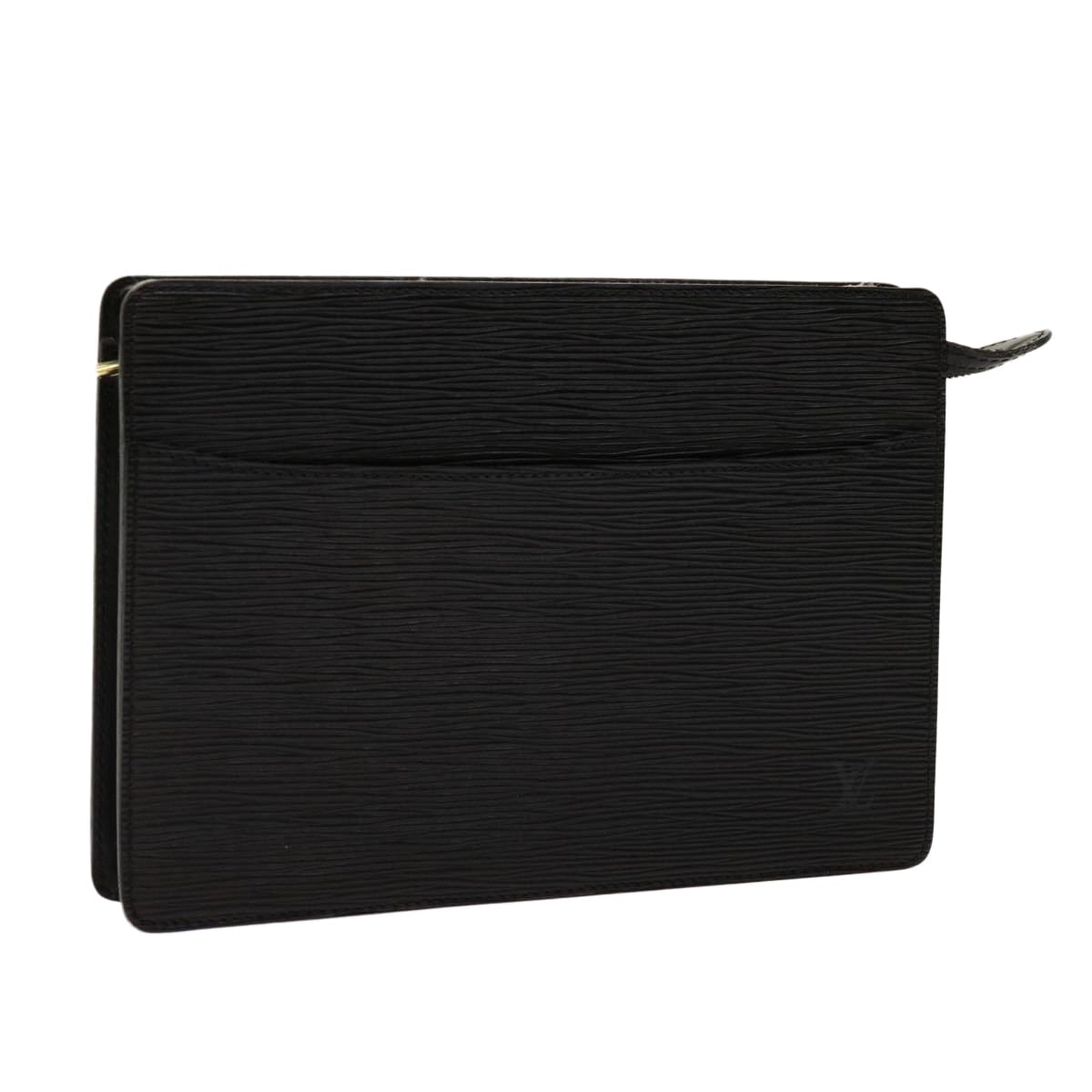Louis Vuitton LOUIS VUITTON Epi Pochette Homme Clutch Bag Black M52522 LV Auth 69397 69397