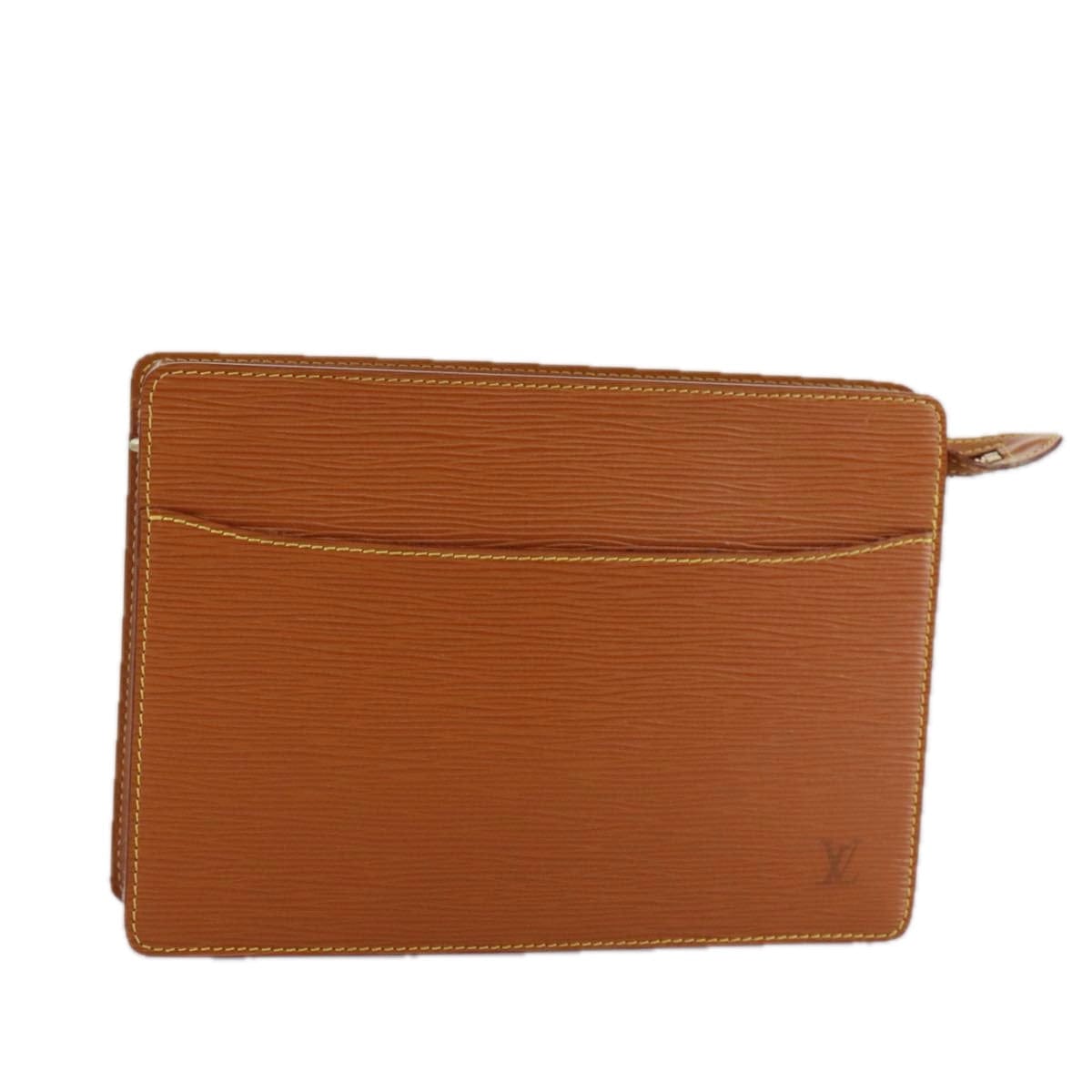 Louis Vuitton LOUIS VUITTON Epi Pochette Homme Clutch Bag Zipangu Gold M52528 LV Auth th5570 th5570