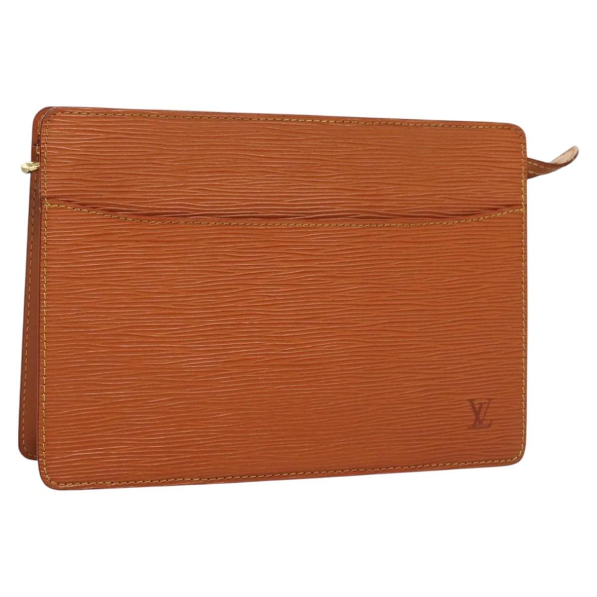 Louis Vuitton LOUIS VUITTON Epi Pochette Homme Clutch Bag Zipangu Gold M52528 LV Auth th6137 th6137