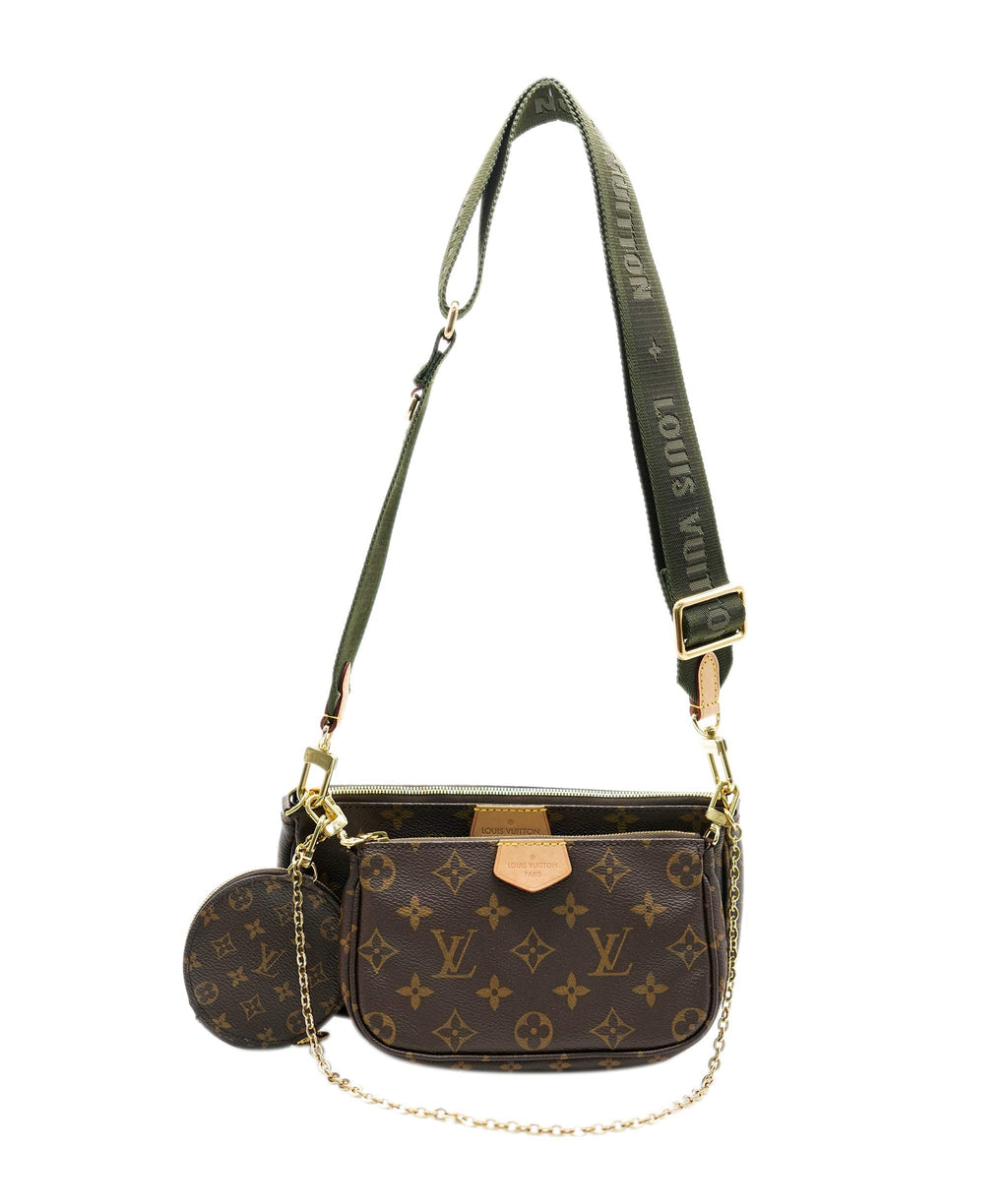 Like New Louis Vuitton Multi Pochette Khaki