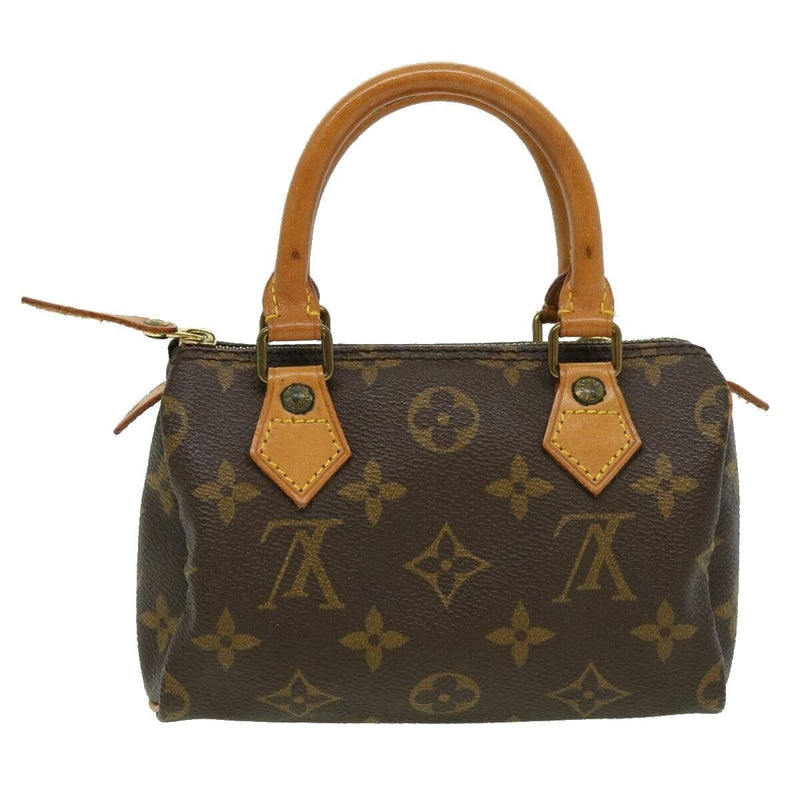 LOUIS VUITTON Monogram Mini Speedy Small Handbag M41534 Brown