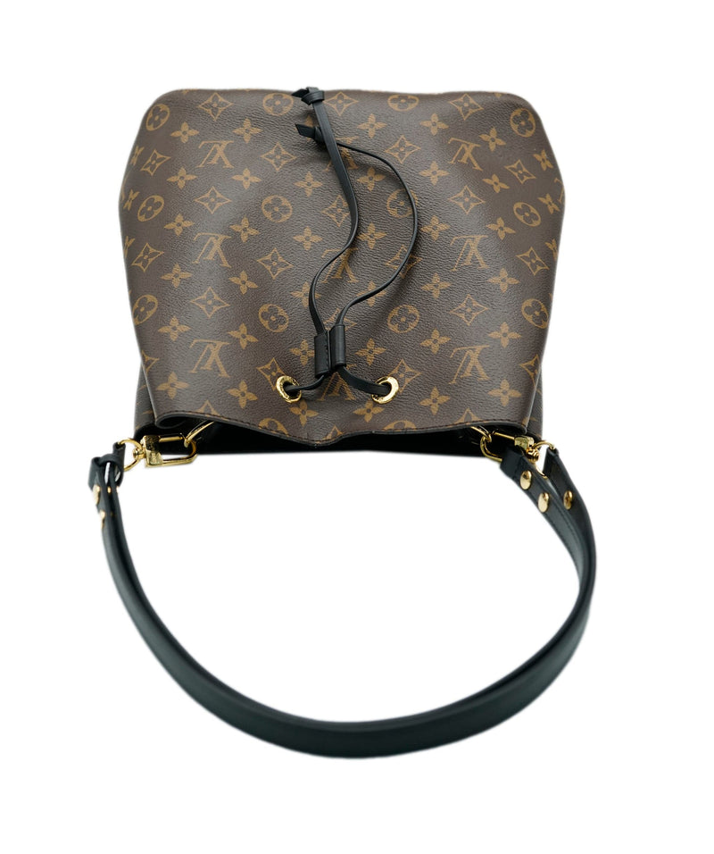 Luxury Monogram Canvas and Leather Handbag Neonoe