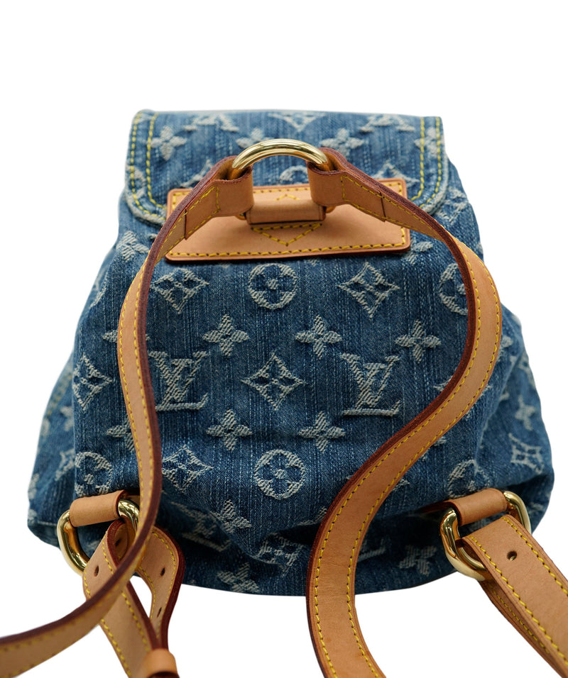 Louis Vuitton Denim Sac a Dos Backpack PM - Blue Backpacks