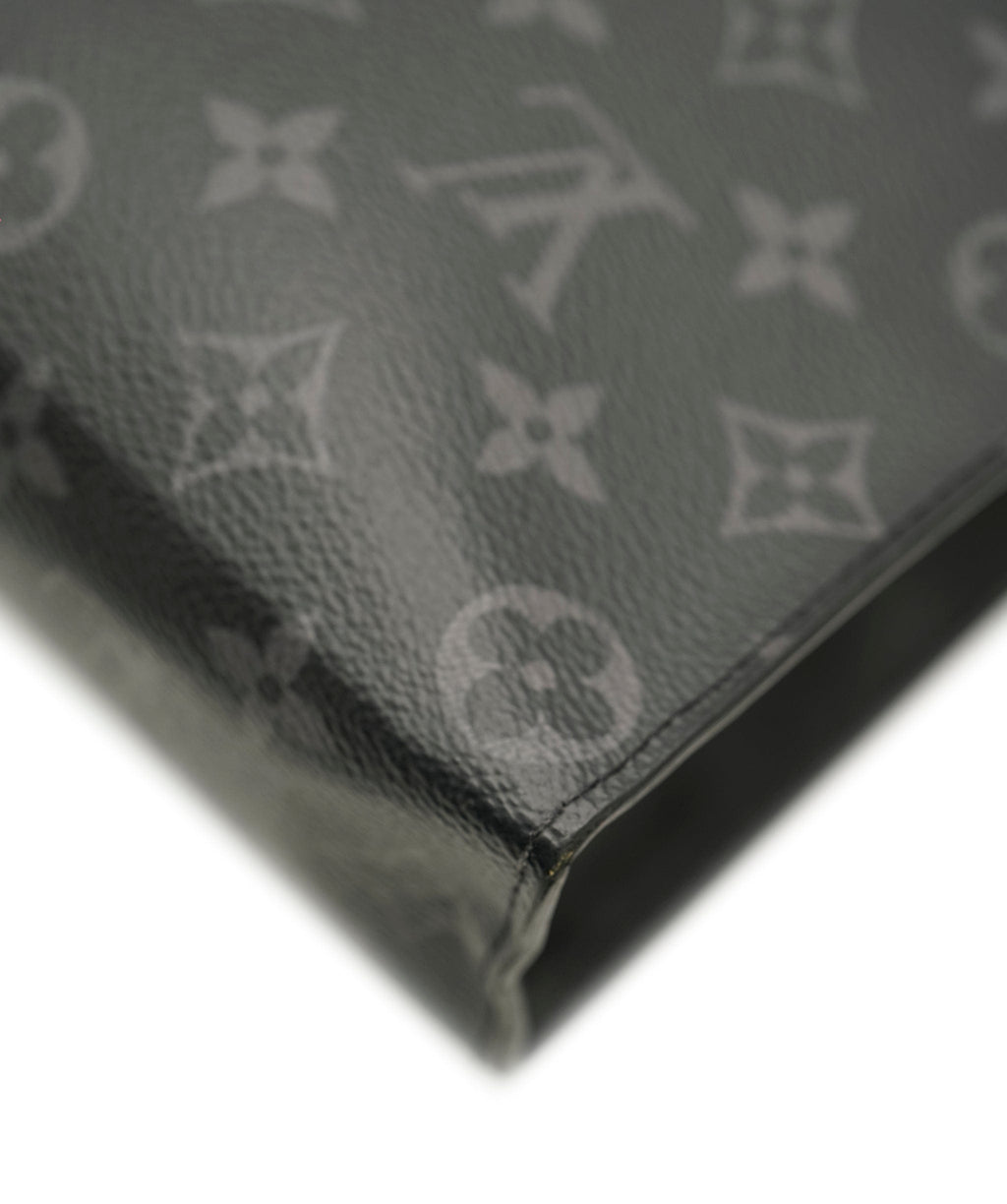 Louis Vuitton Grey/Black Monogram Canvas Eclipse Voyage Pochette