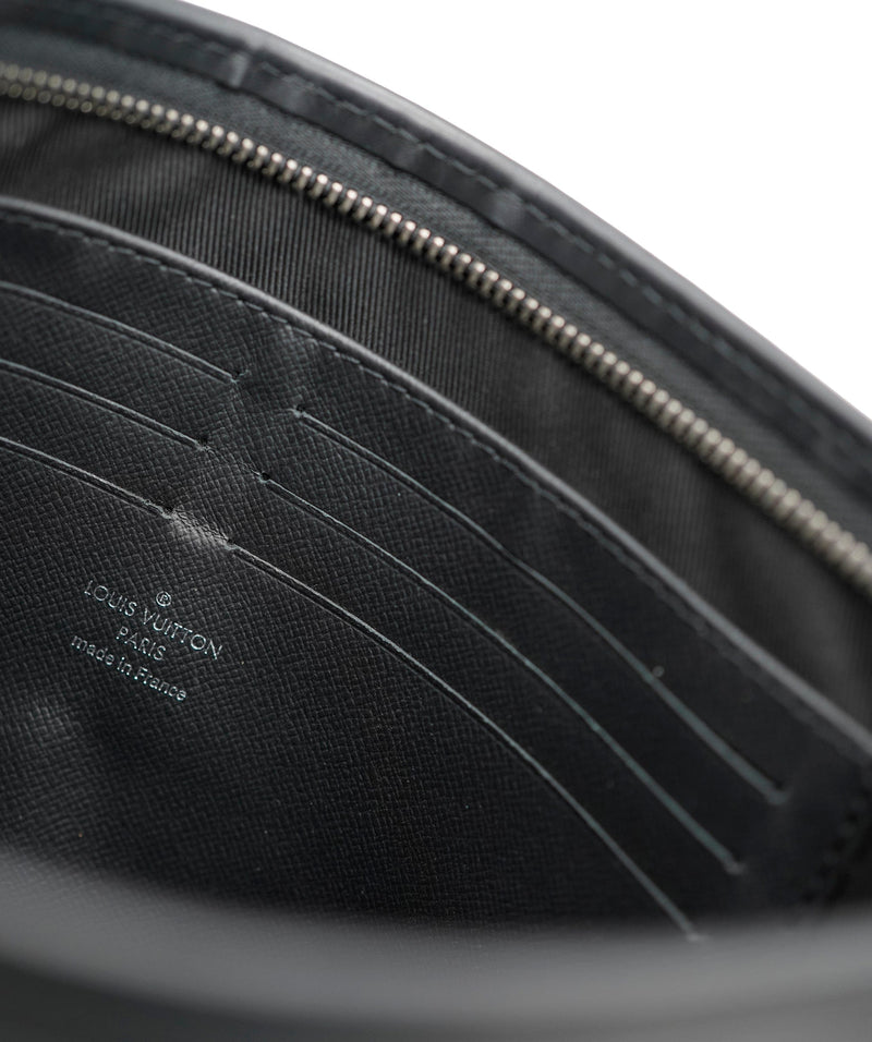 Louis Vuitton Black Monogram Eclipse Pochette Voyage, Luxury, Bags