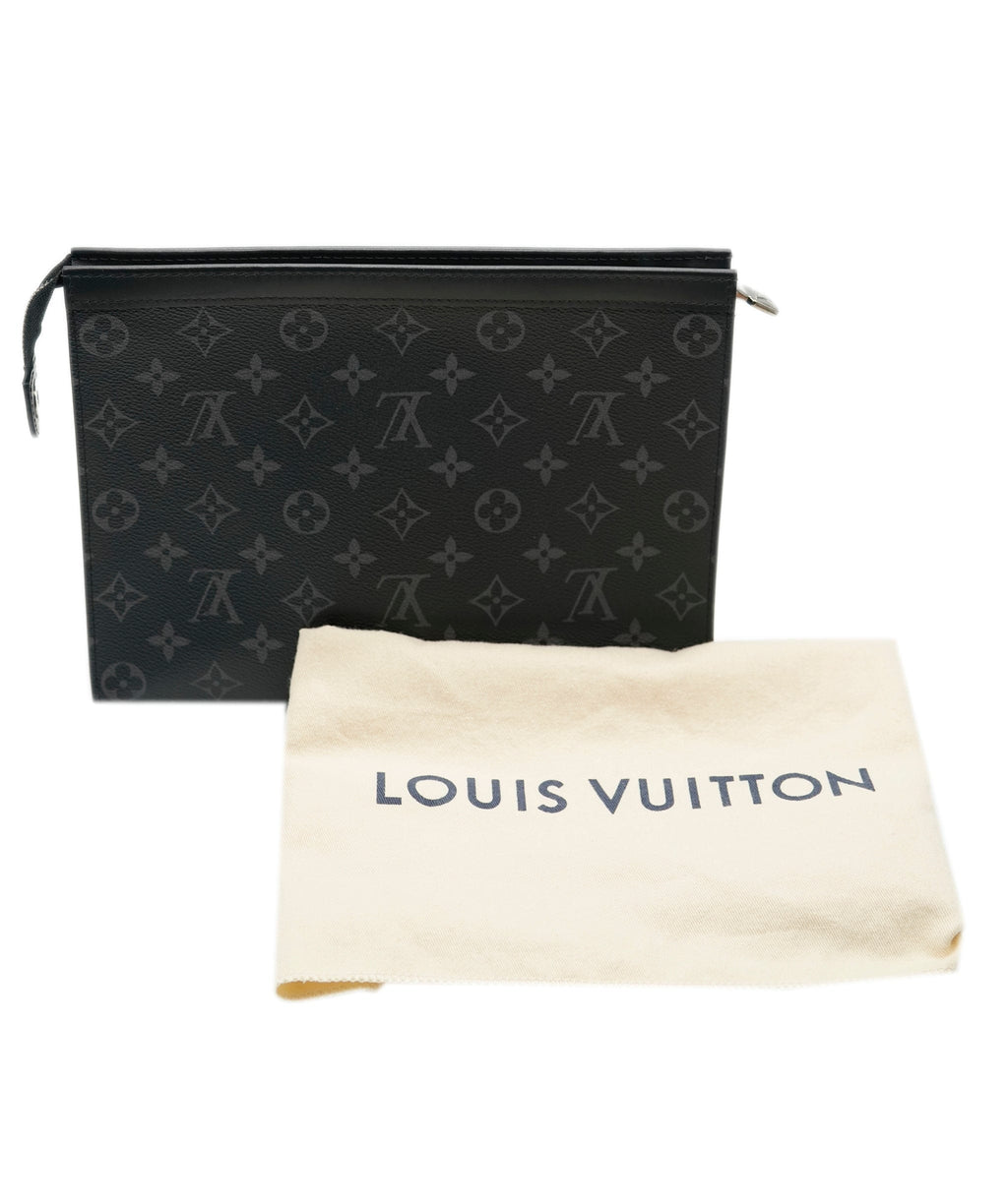 Louis Vuitton Pochette Voyage MM Clutch Bag Monogram Canvas In