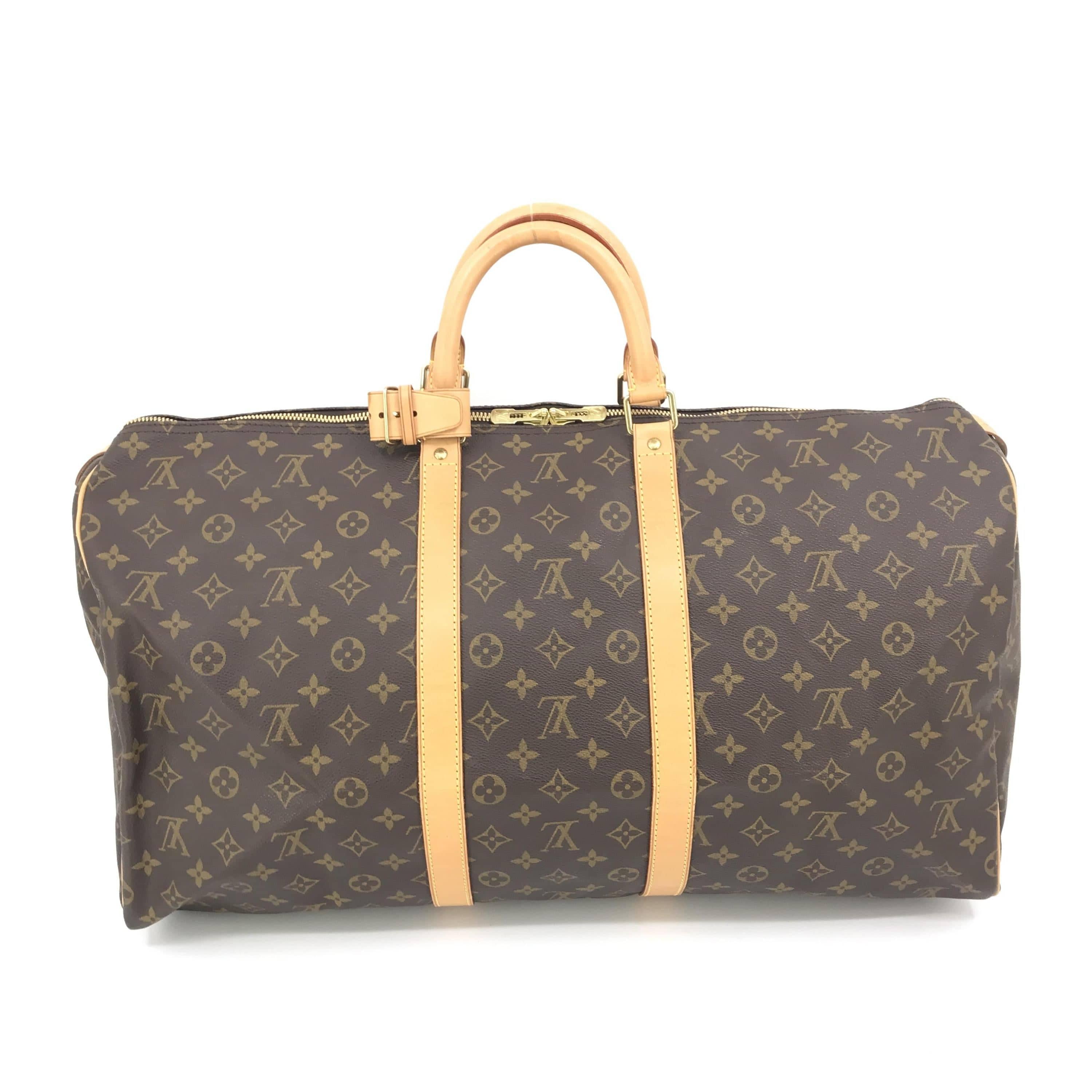 Louis Vuitton Louis Vuitton Monogram Keepall 55 Travel Bag ALC3218