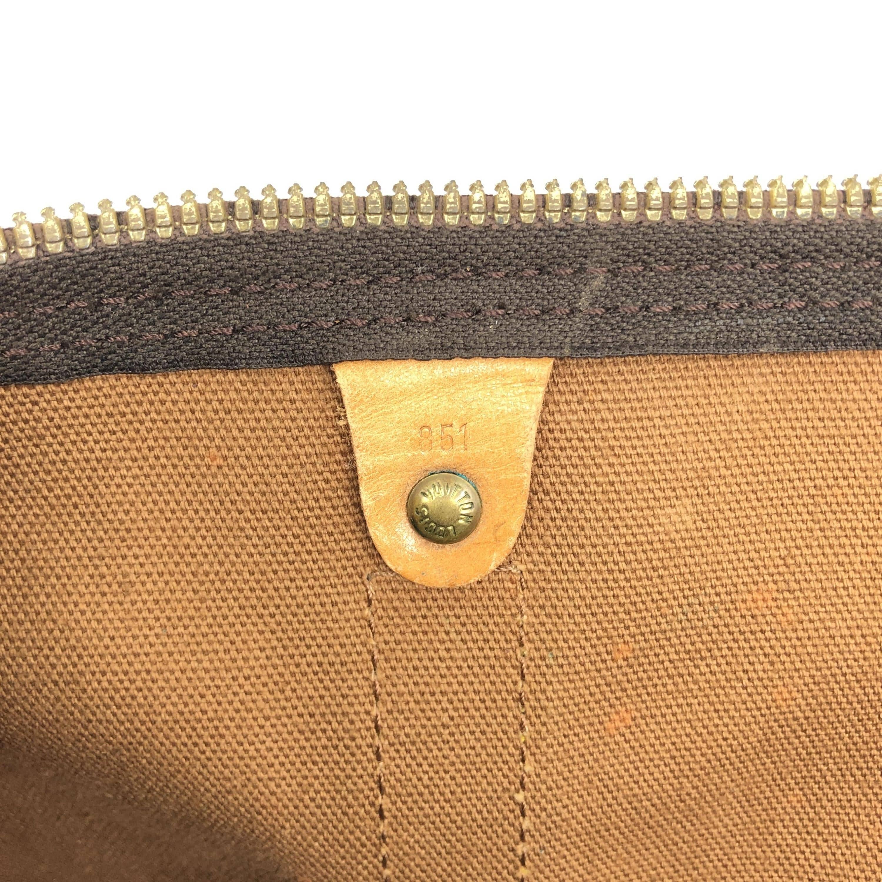 Louis Vuitton Louis Vuitton Monogram Keepall Bandouliere Travel Bag ALC3215