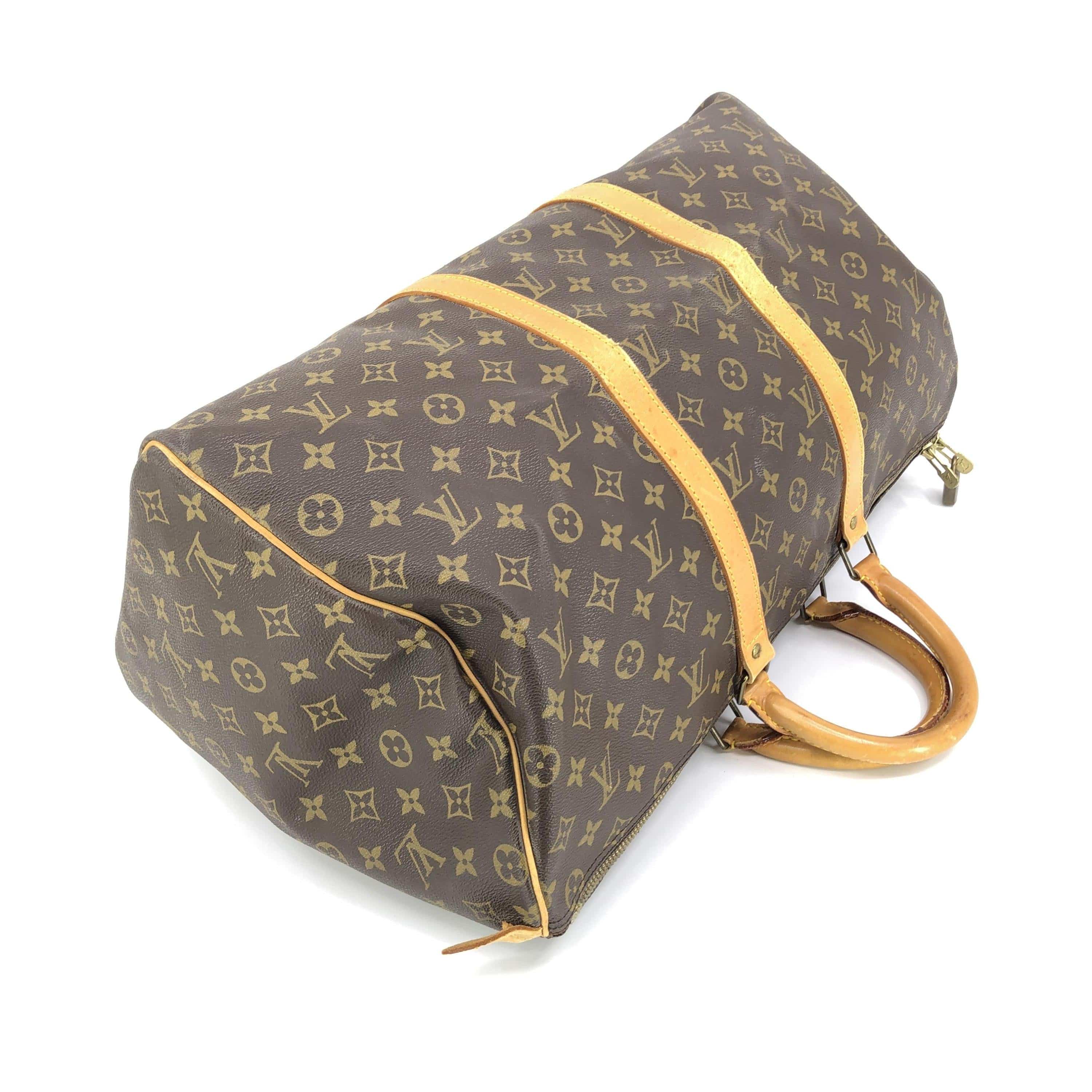 Louis Vuitton Louis Vuitton Monogram Keepall Bandouliere Travel Bag ALC3215