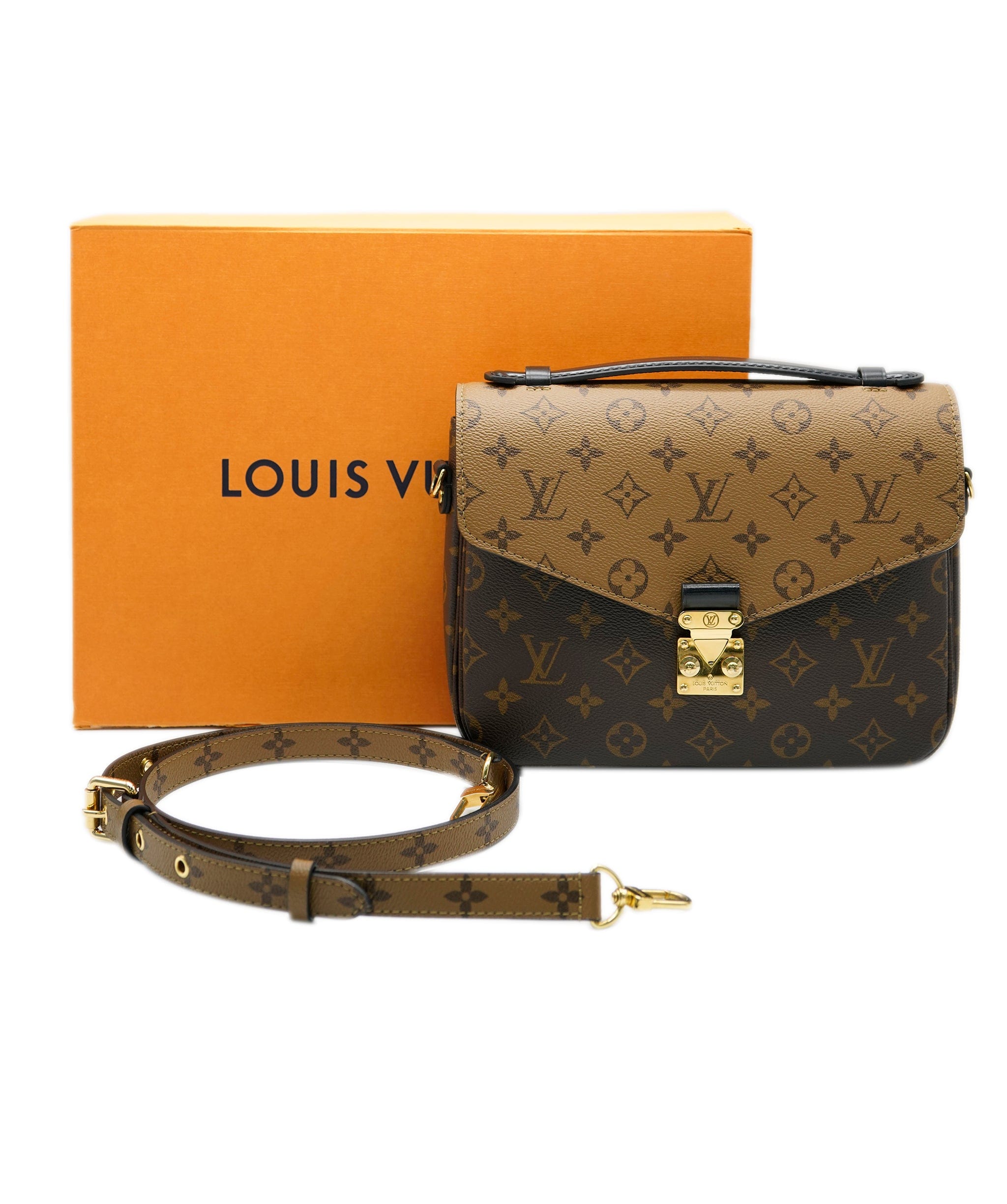 Louis Vuitton Louis Vuitton Monogram Reverse Canvas Pochette Metis Bag ABC0349