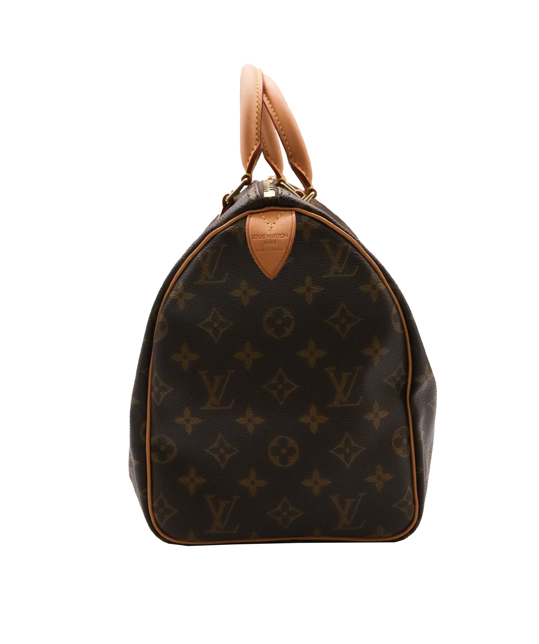 Louis Vuitton Louis Vuitton Monogram Speedy 30 Hand Bag M41526 LV Auth am464b DXBS0556