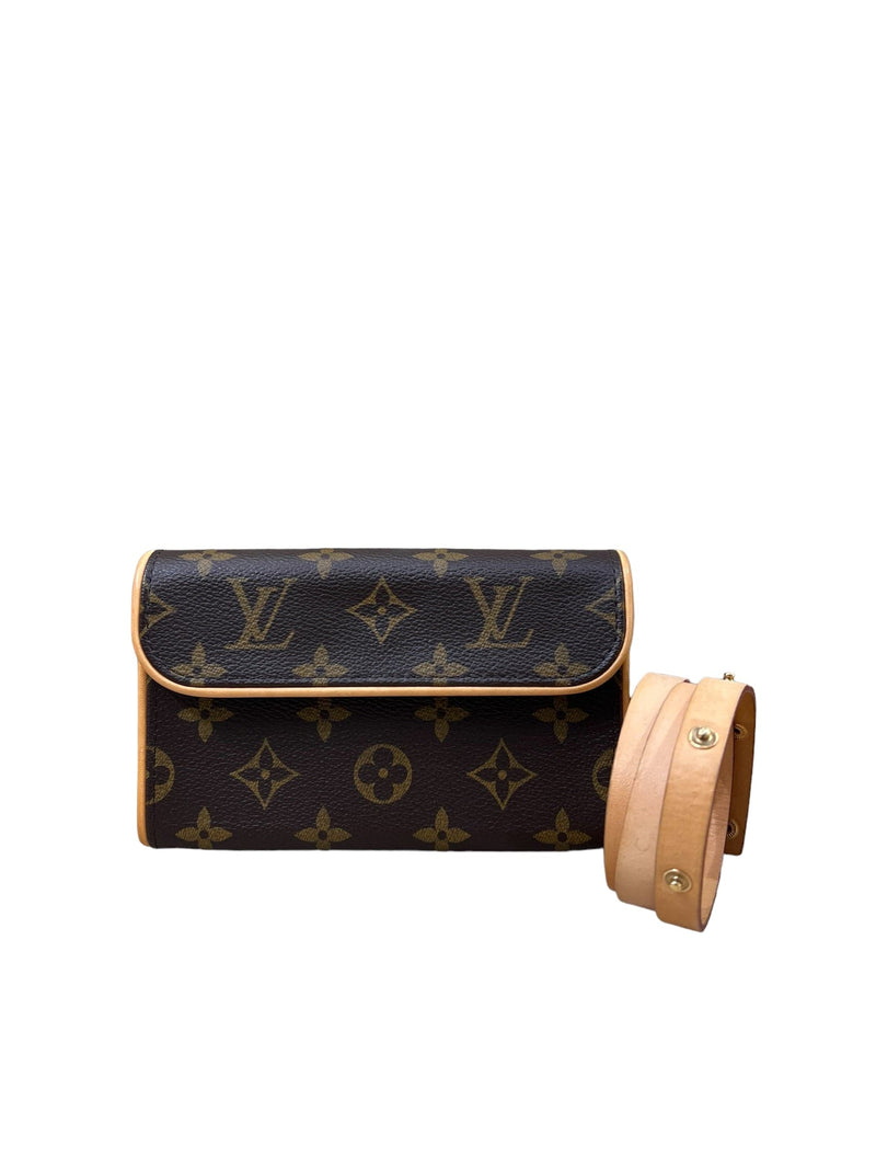 Louis Vuitton Louis Vuitton Monogram Twin Pochette Mini Belt Bag SYCA047