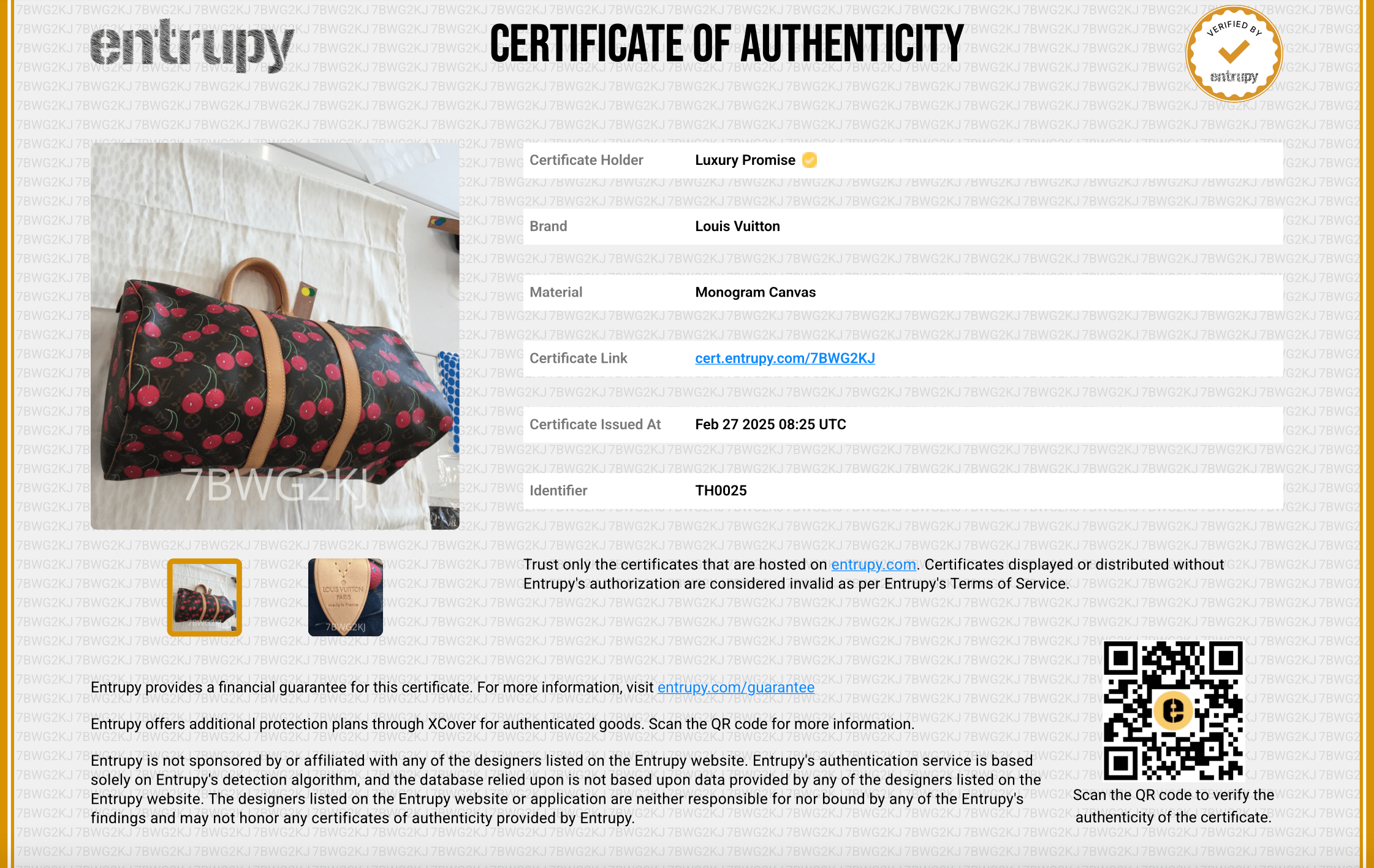 Louis Vuitton Louis Vuitton Murakami Cherry keepall 45 DXBV0459