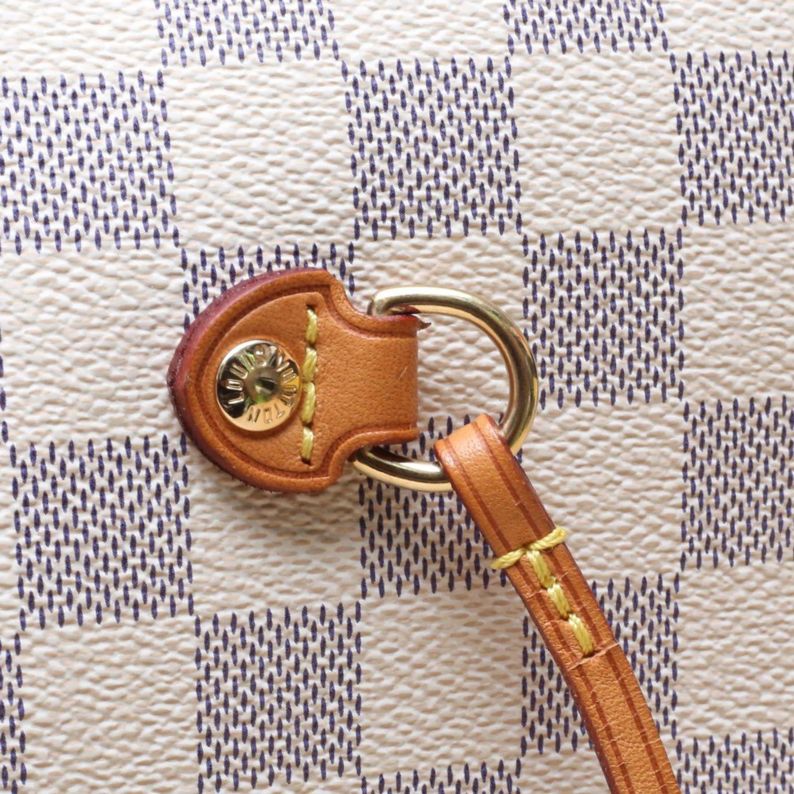 Louis Vuitton Louis Vuitton Neverfull Large 39 Gamete Bag White Checkered PVC with Gold Buckle 2019
sub-bag ALC3179