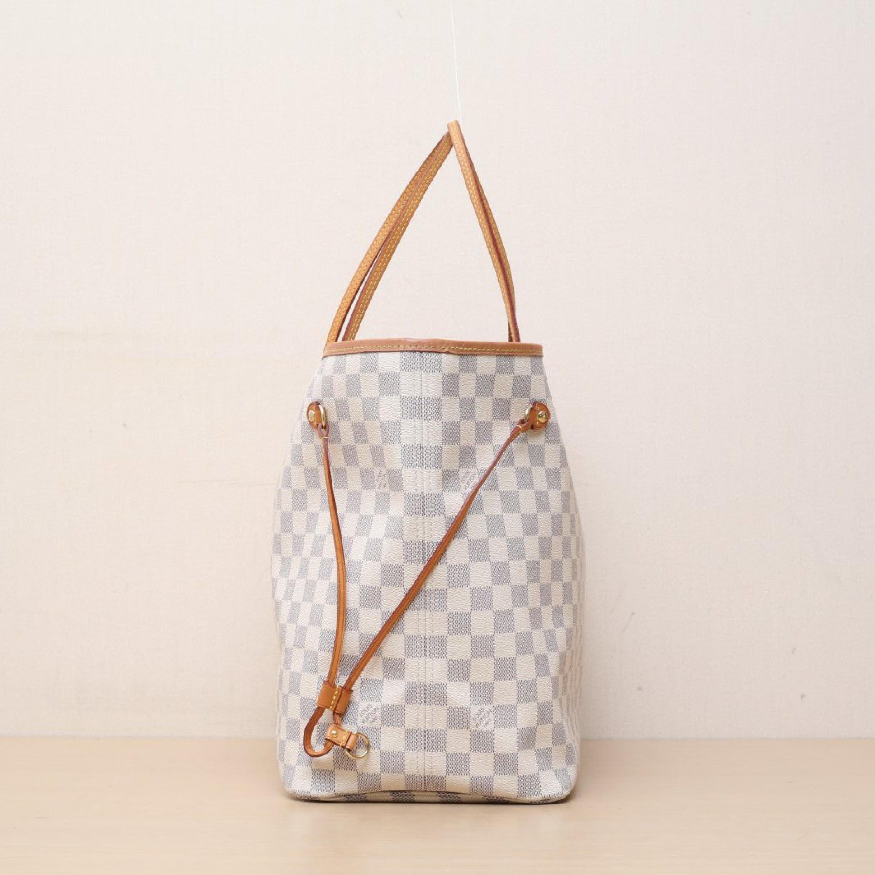 Louis Vuitton Louis Vuitton Neverfull Large 39 Gamete Bag White Checkered PVC with Gold Buckle 2019
sub-bag ALC3179
