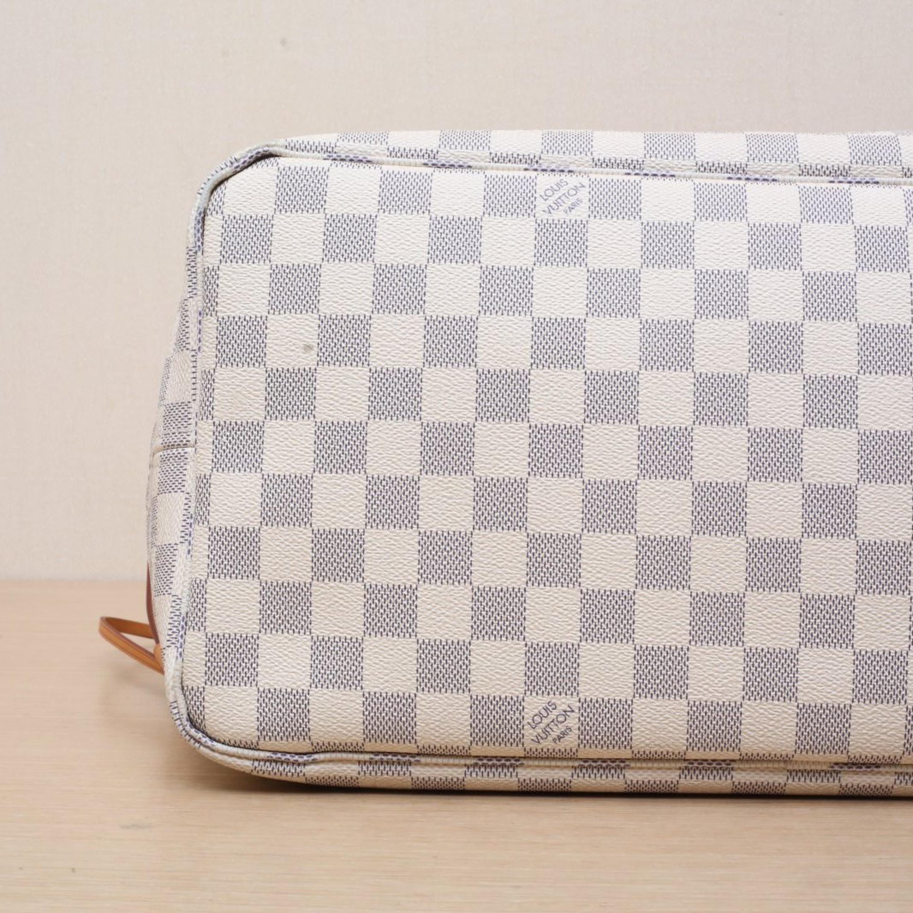 Louis Vuitton Louis Vuitton Neverfull Large 39 Gamete Bag White Checkered PVC with Gold Buckle 2019
sub-bag ALC3179