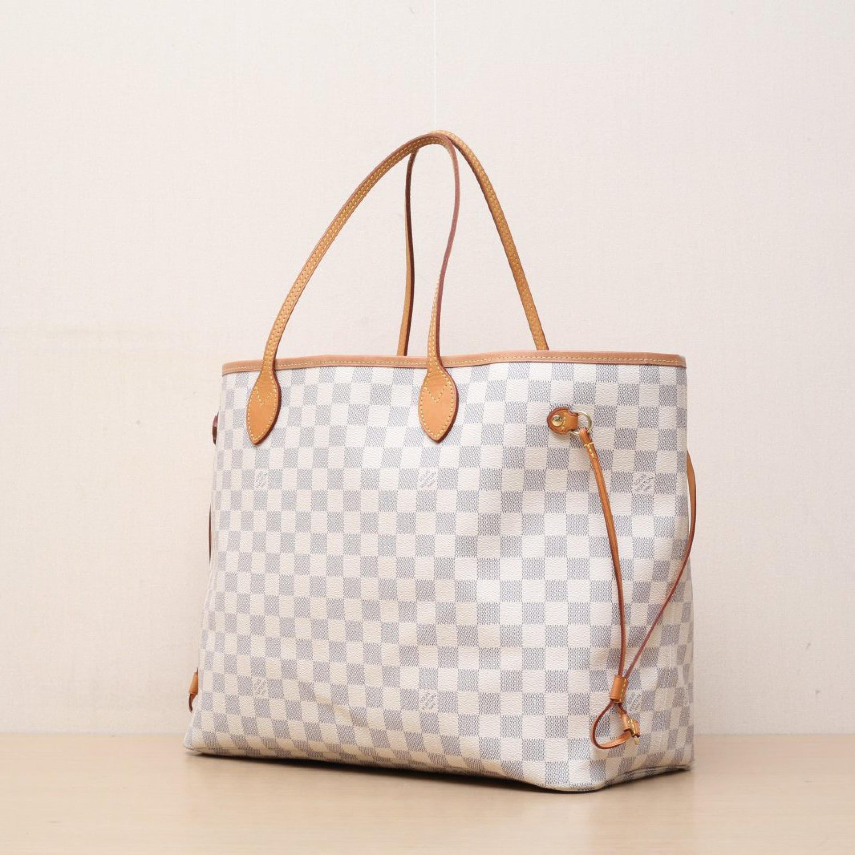 Louis Vuitton Louis Vuitton Neverfull Large 39 Gamete Bag White Checkered PVC with Gold Buckle 2019
sub-bag ALC3179