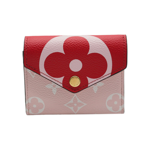 Pre-owned Louis Vuitton Zoe Wallet Monogram Giant Red/pink