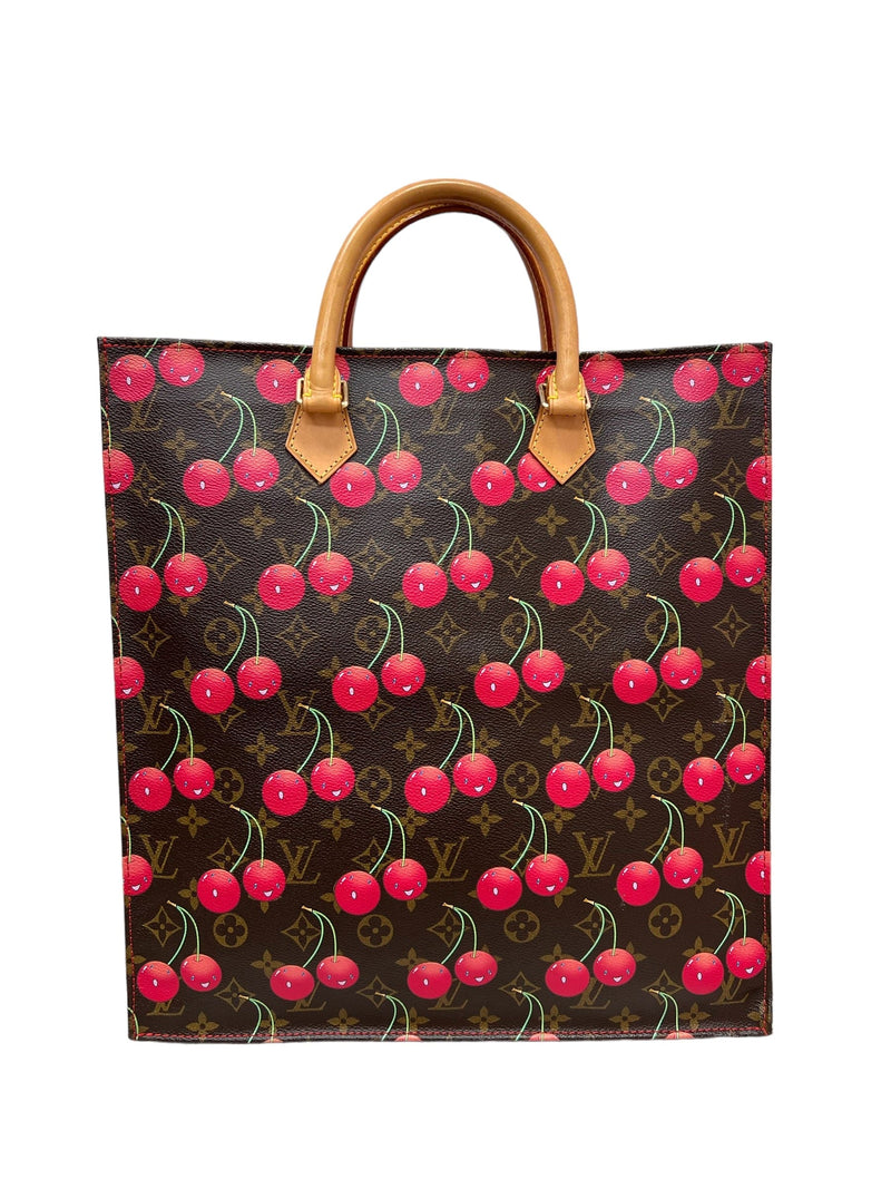 Louis Vuitton Monogram Cerises Canvas Bucket Bag.  Luxury