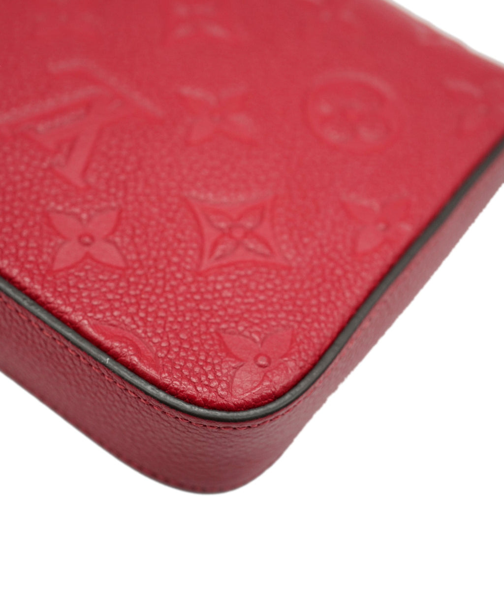 Louis Vuitton Scarlet Red Monogram Empreinte Félicie Pochette 132272 –  LuxuryPromise