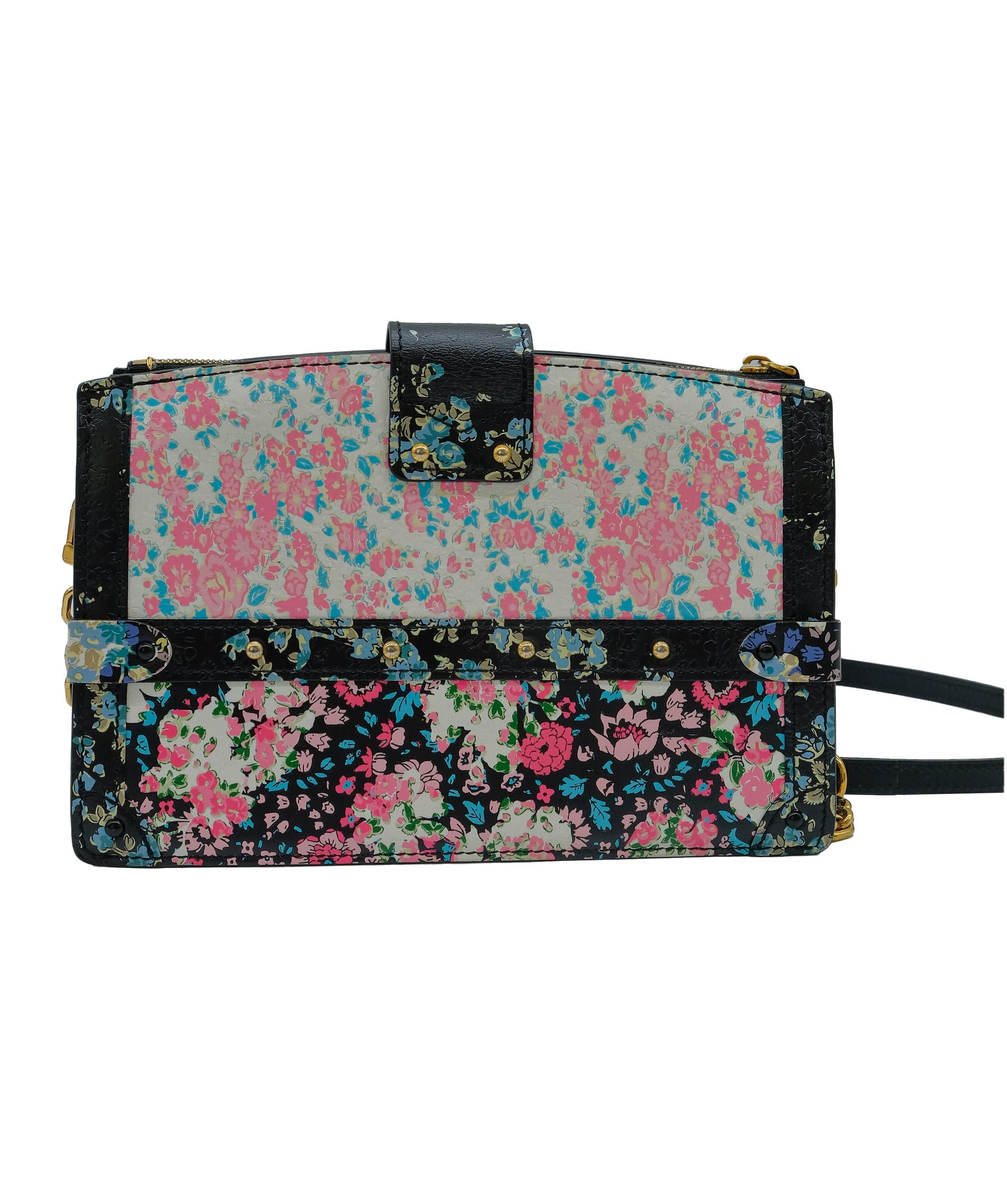 Louis Vuitton Louis Vuitton Trunk Clutch  Floral Print Leather ASC5331