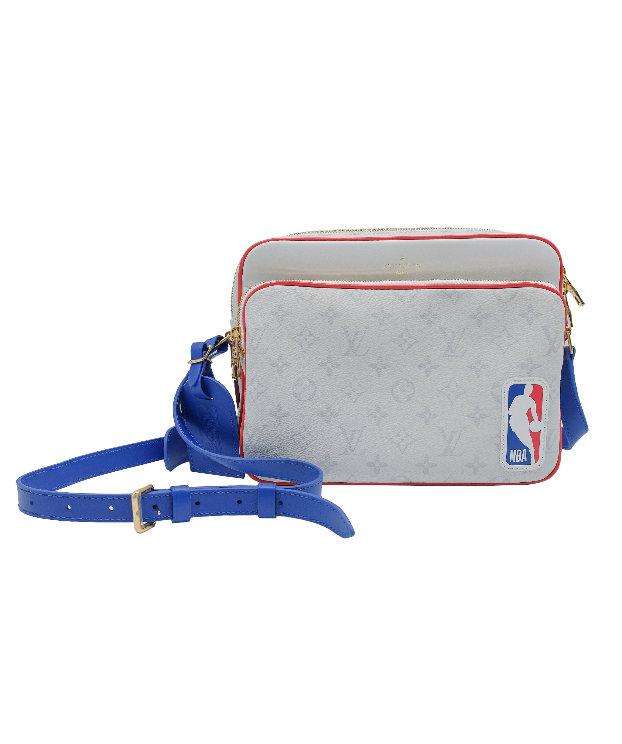 Louis Vuitton Louis Vuitton X NBA Sling bag blue white red Big RJC3324