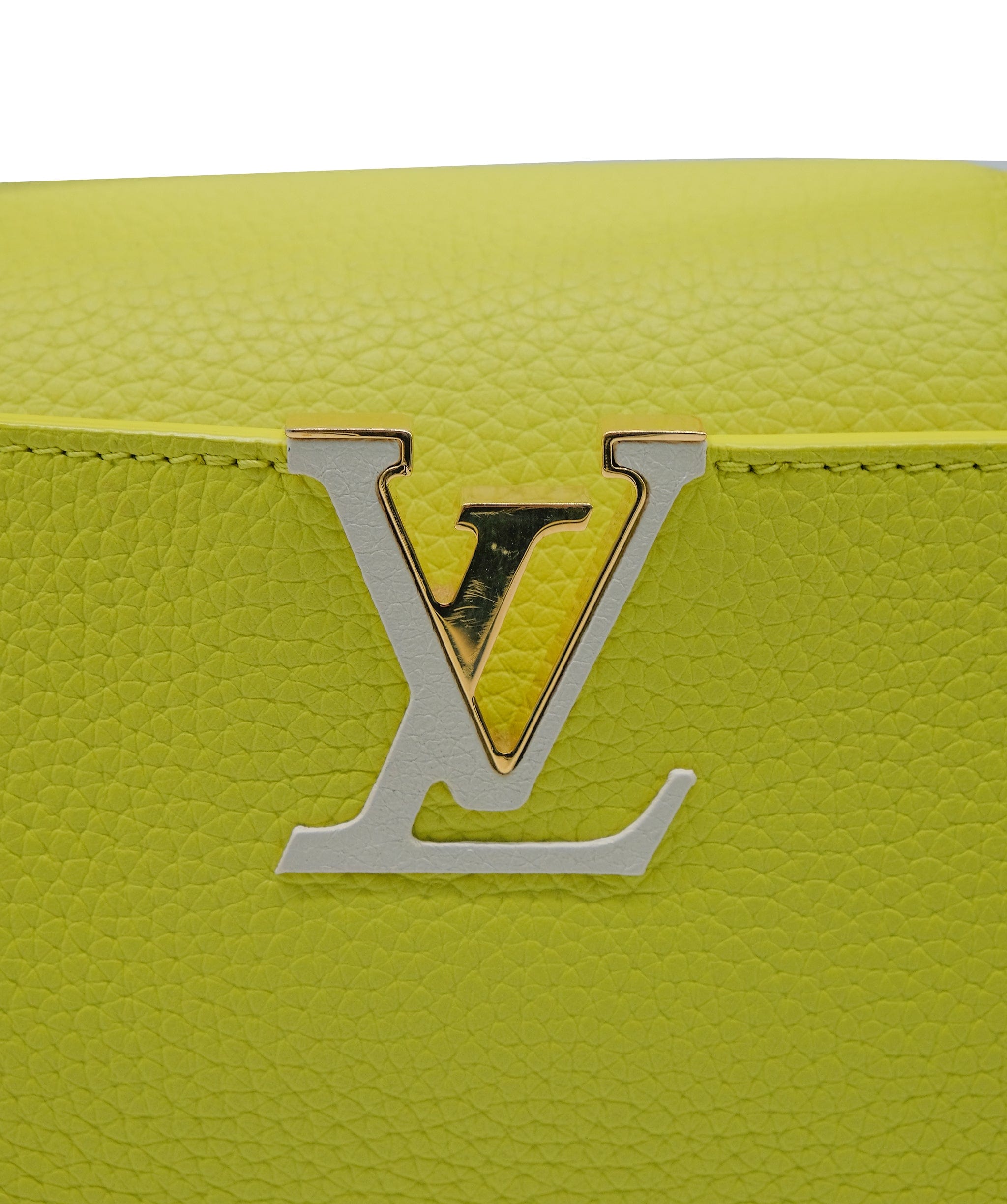 Louis Vuitton Louis Vuitton Yellow Capucines BB Bag RJC3755