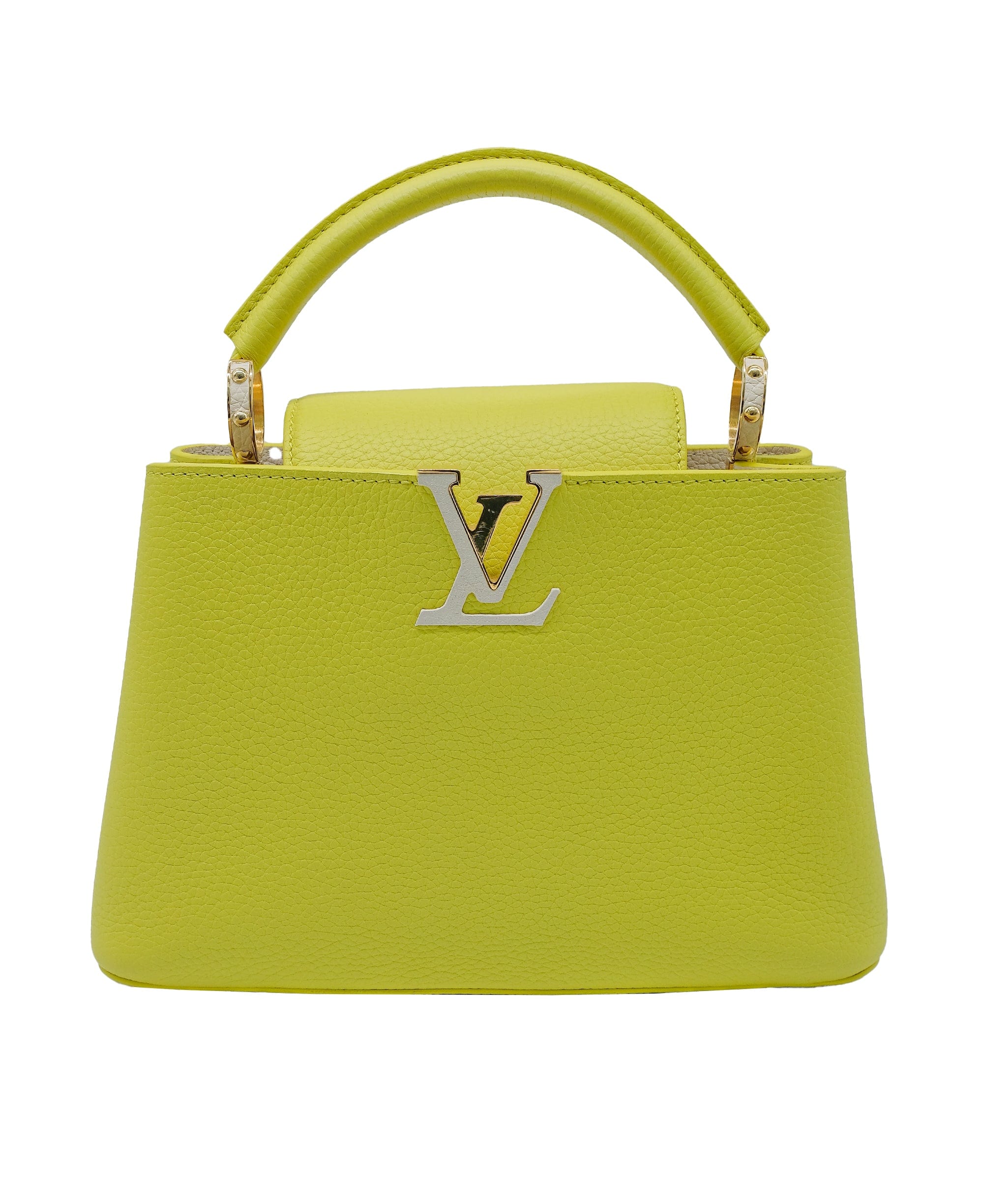 Louis Vuitton Louis Vuitton Yellow Capucines BB Bag RJC3755