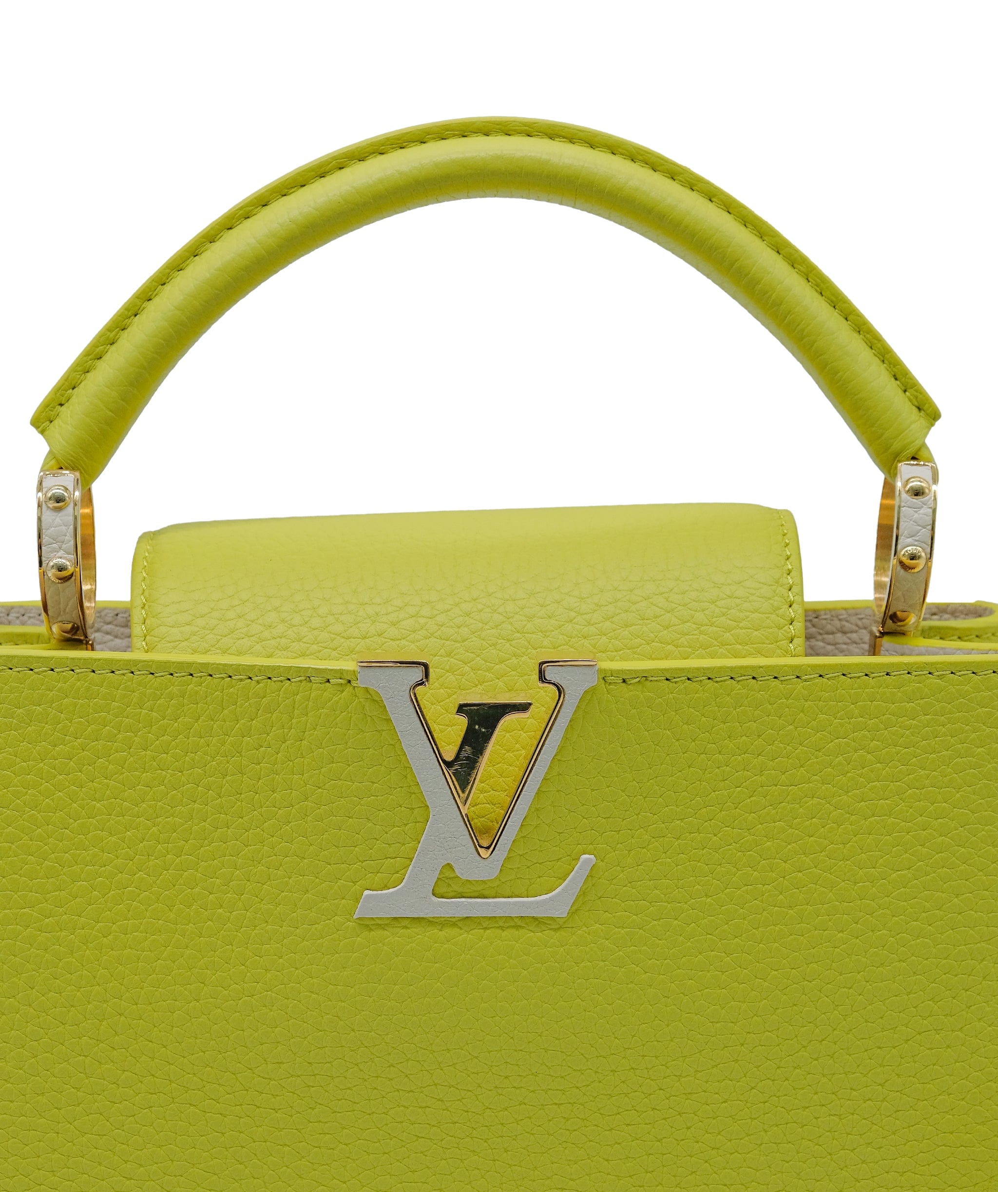 Louis Vuitton Louis Vuitton Yellow Capucines BB Bag RJC3755