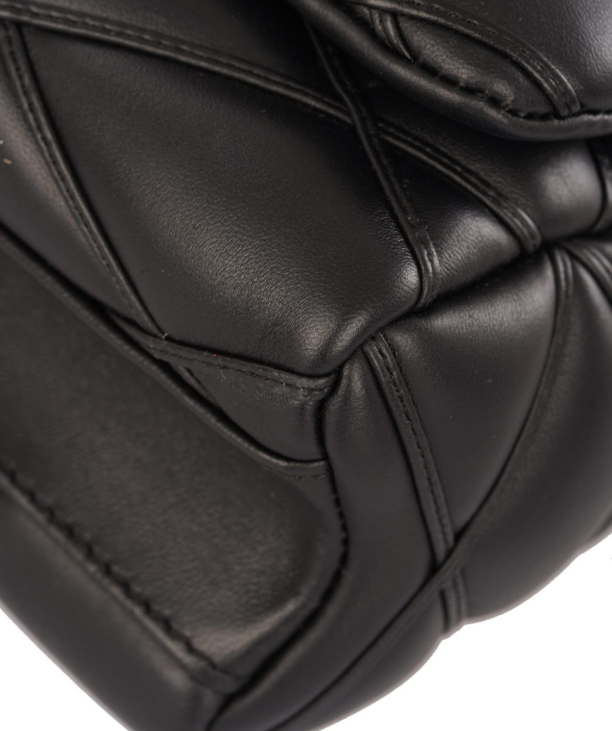 Louis Vuitton Louis Vuttion Black Paddded Lambskin Leather GO-14 MM Bag ALTC1189