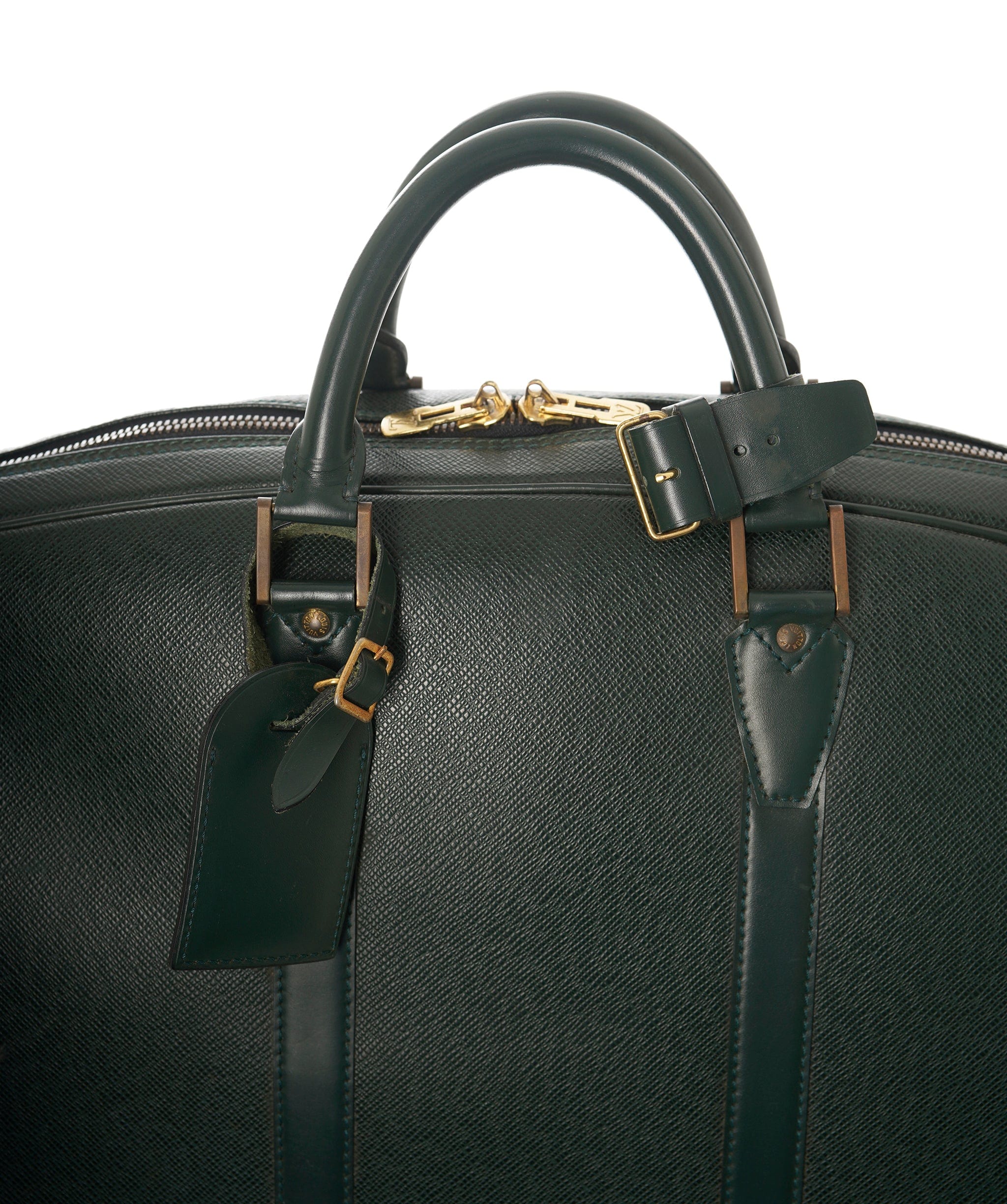 Louis Vuitton LV Green Taiga Leather Keepal Boston PM Bag 55cm - APC0002