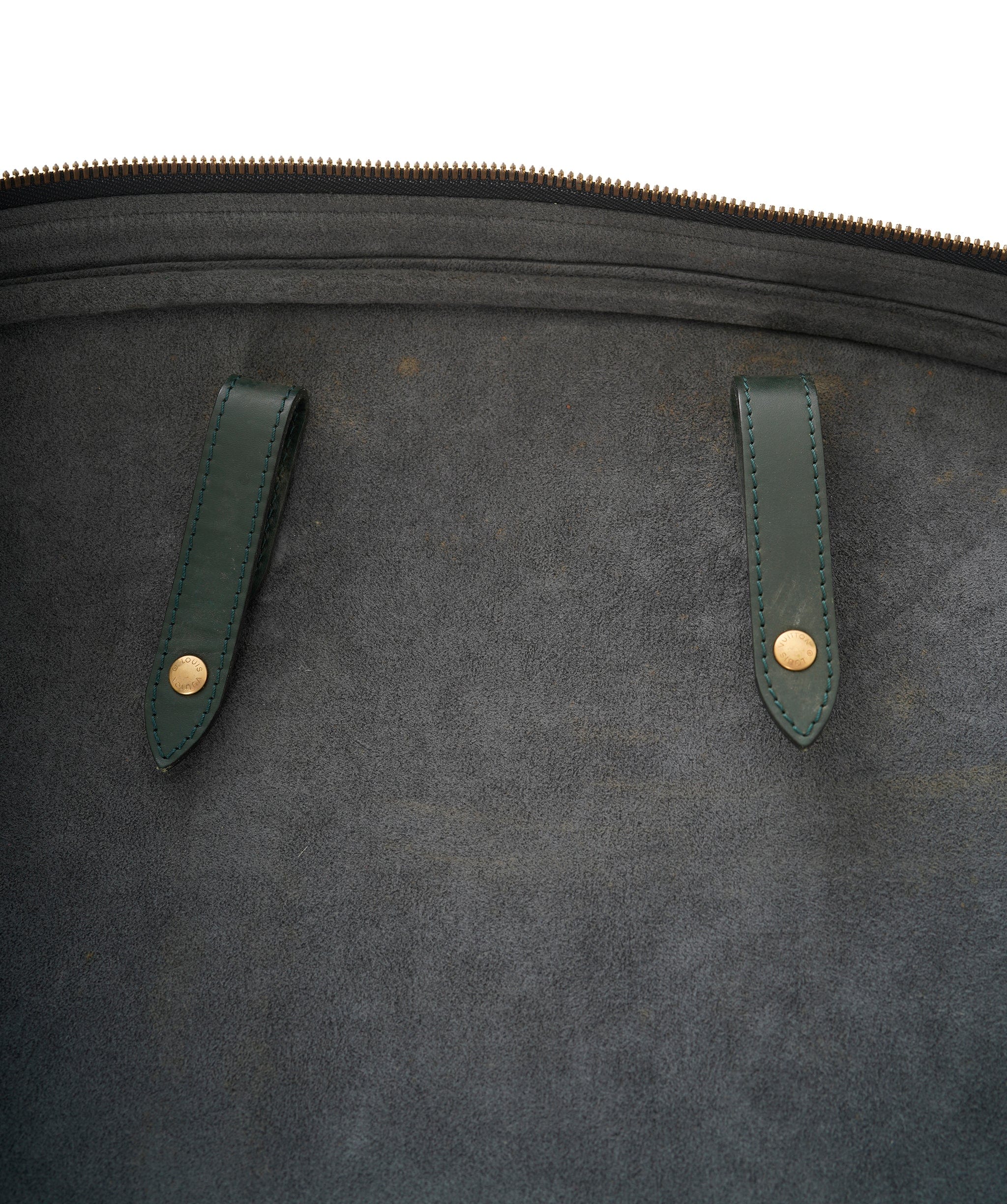 Louis Vuitton LV Green Taiga Leather Keepal Boston PM Bag 55cm - APC0002