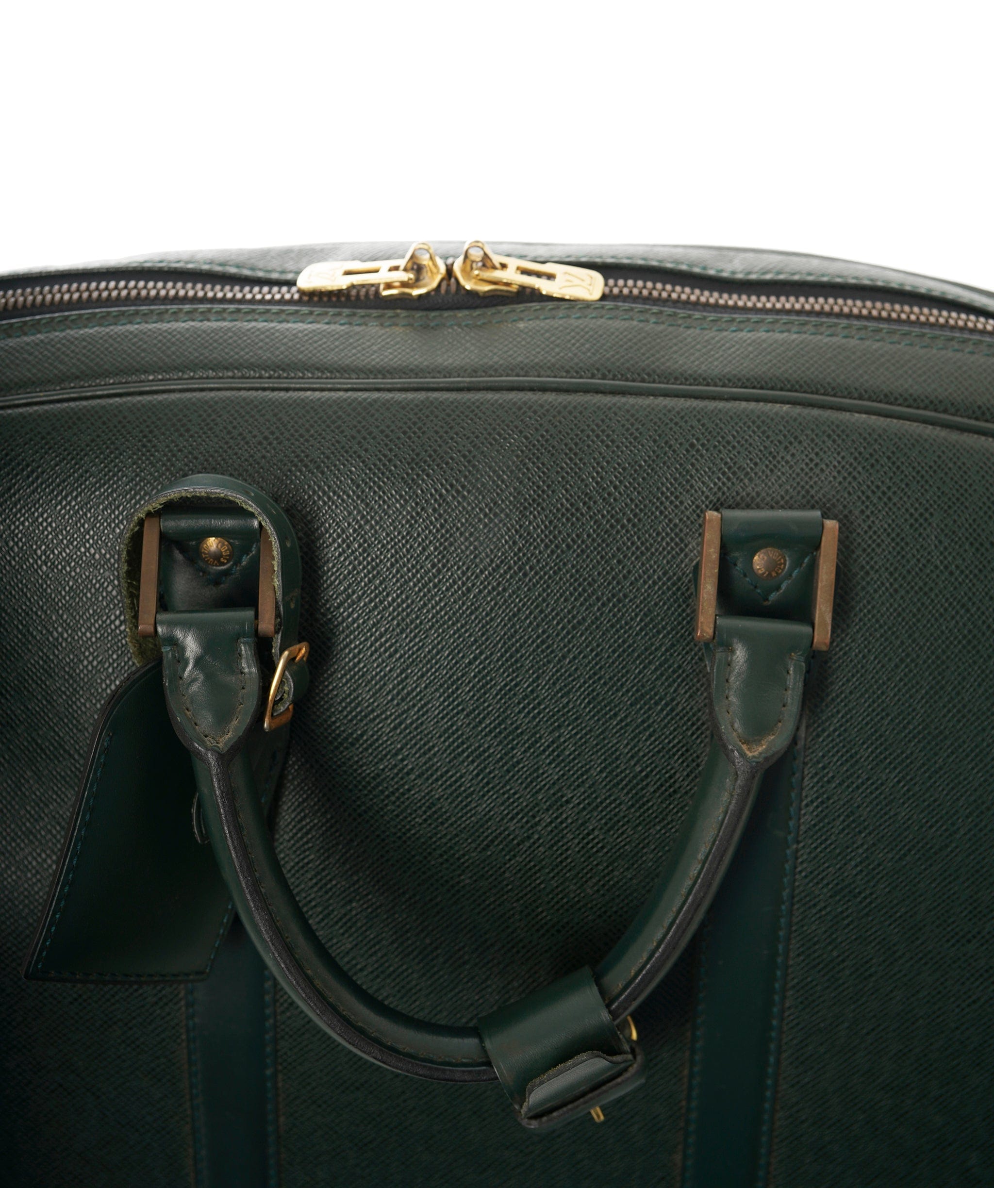 Louis Vuitton LV Green Taiga Leather Keepal Boston PM Bag 55cm - APC0002