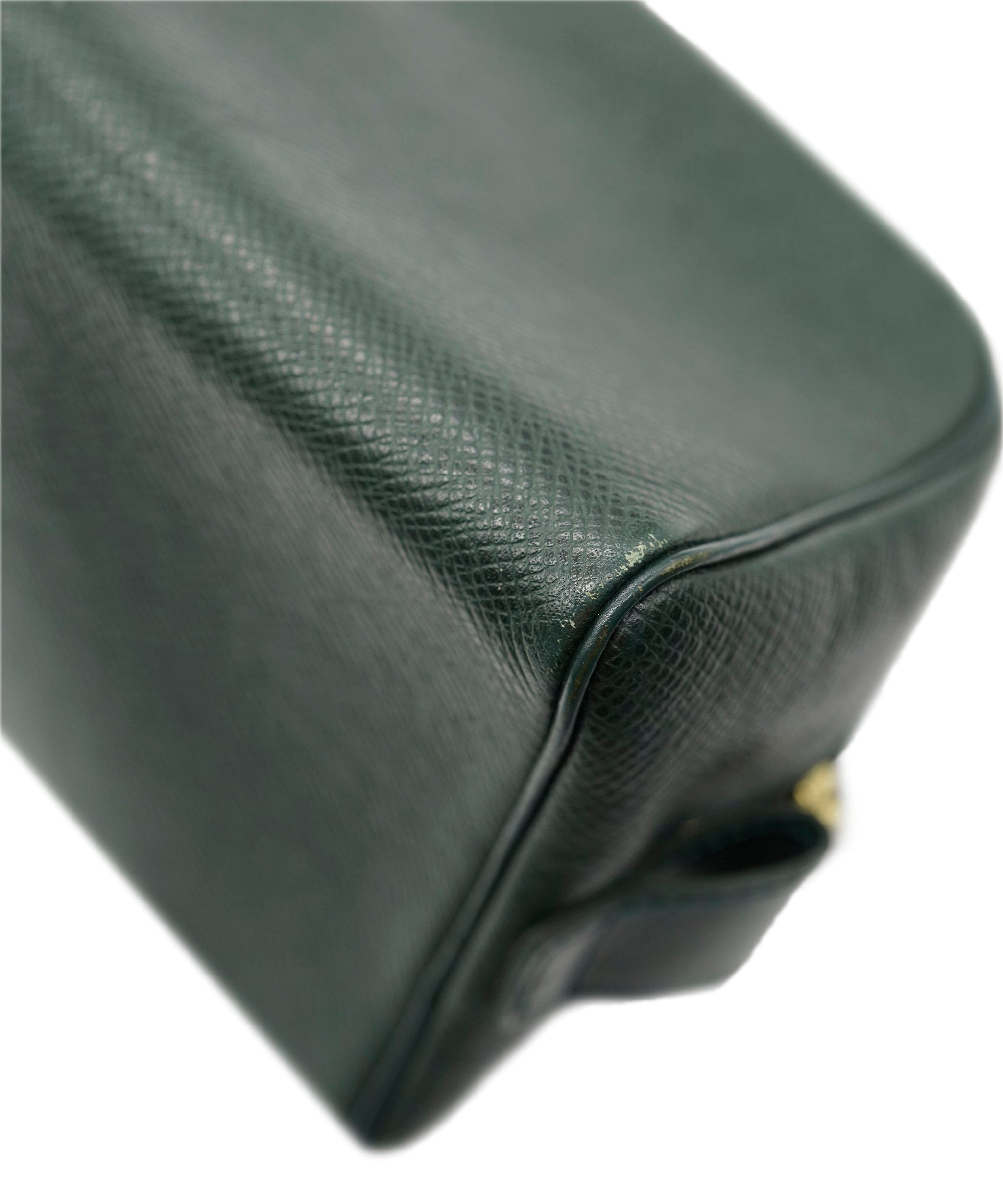 Louis Vuitton LV Green Taiga Leather Trousse Toilette Pouch PM - APC0003