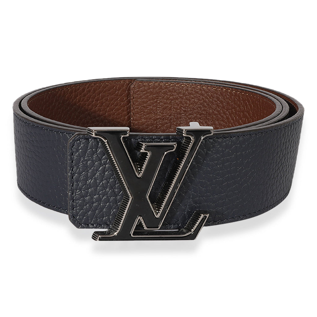 Brown monogram belt